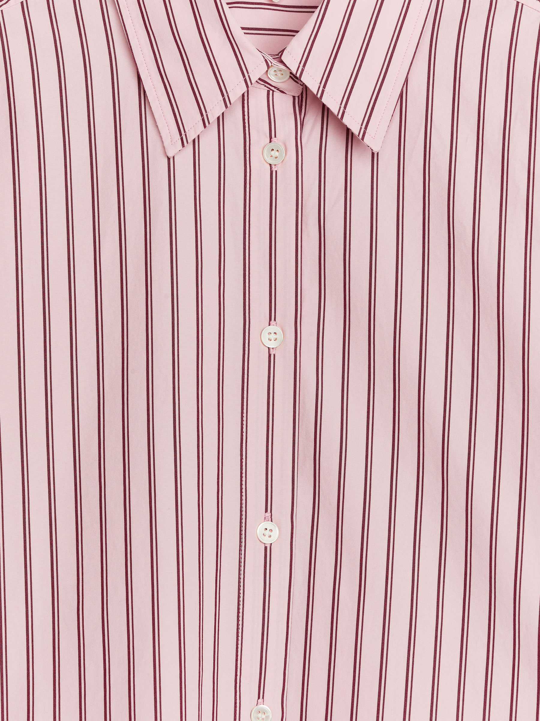 Relaxed-Fit Poplin Shirt - Pink/Burgundy - Relaxed fit - Women - StillMedia/DescriptiveDetail - 1