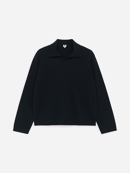 Finstickad polo shirt