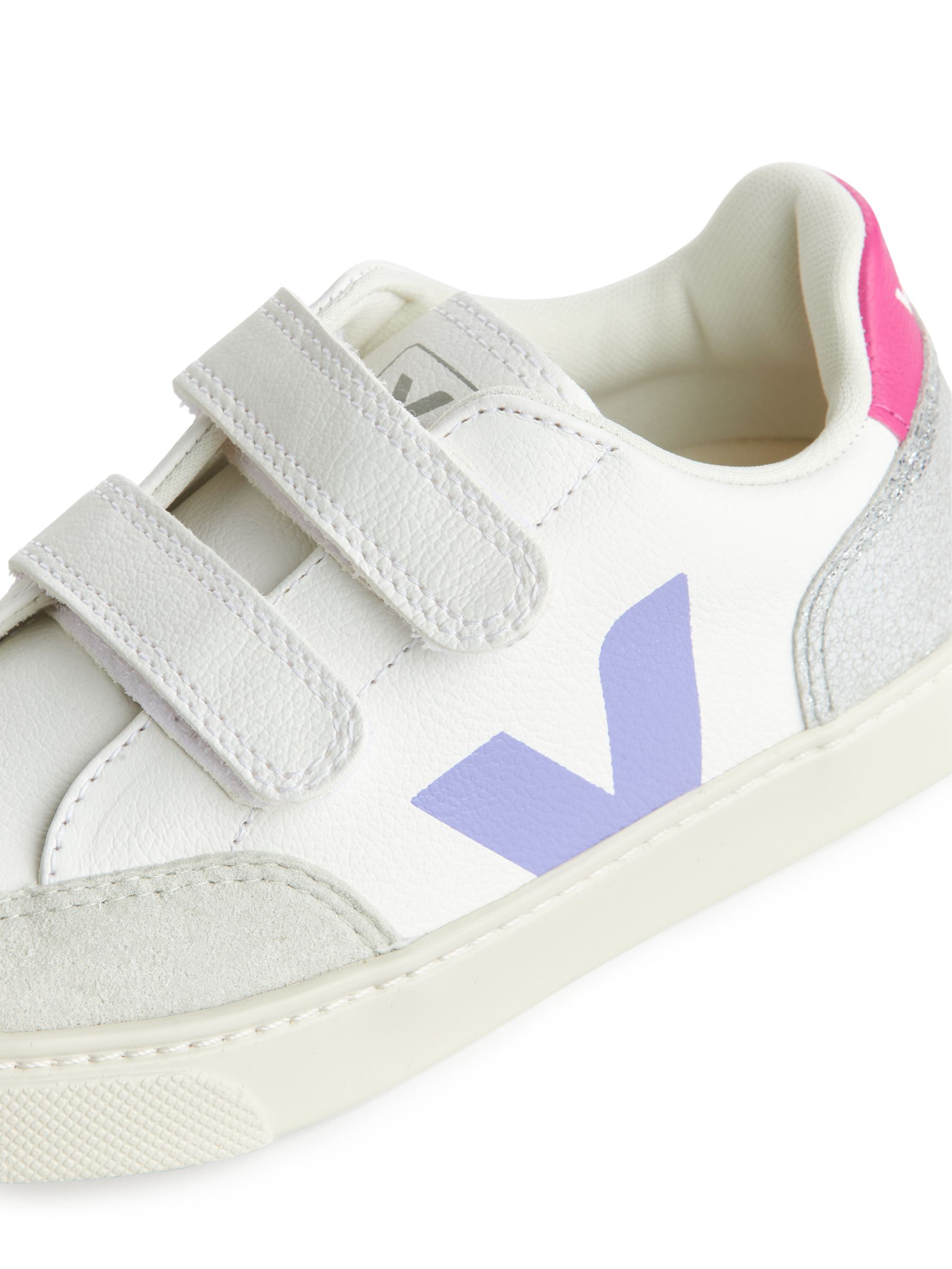 Kindersportschuhe V-12 von Veja - Weiß/Rosa - Kinder - StillMedia/DescriptiveDetail - 4