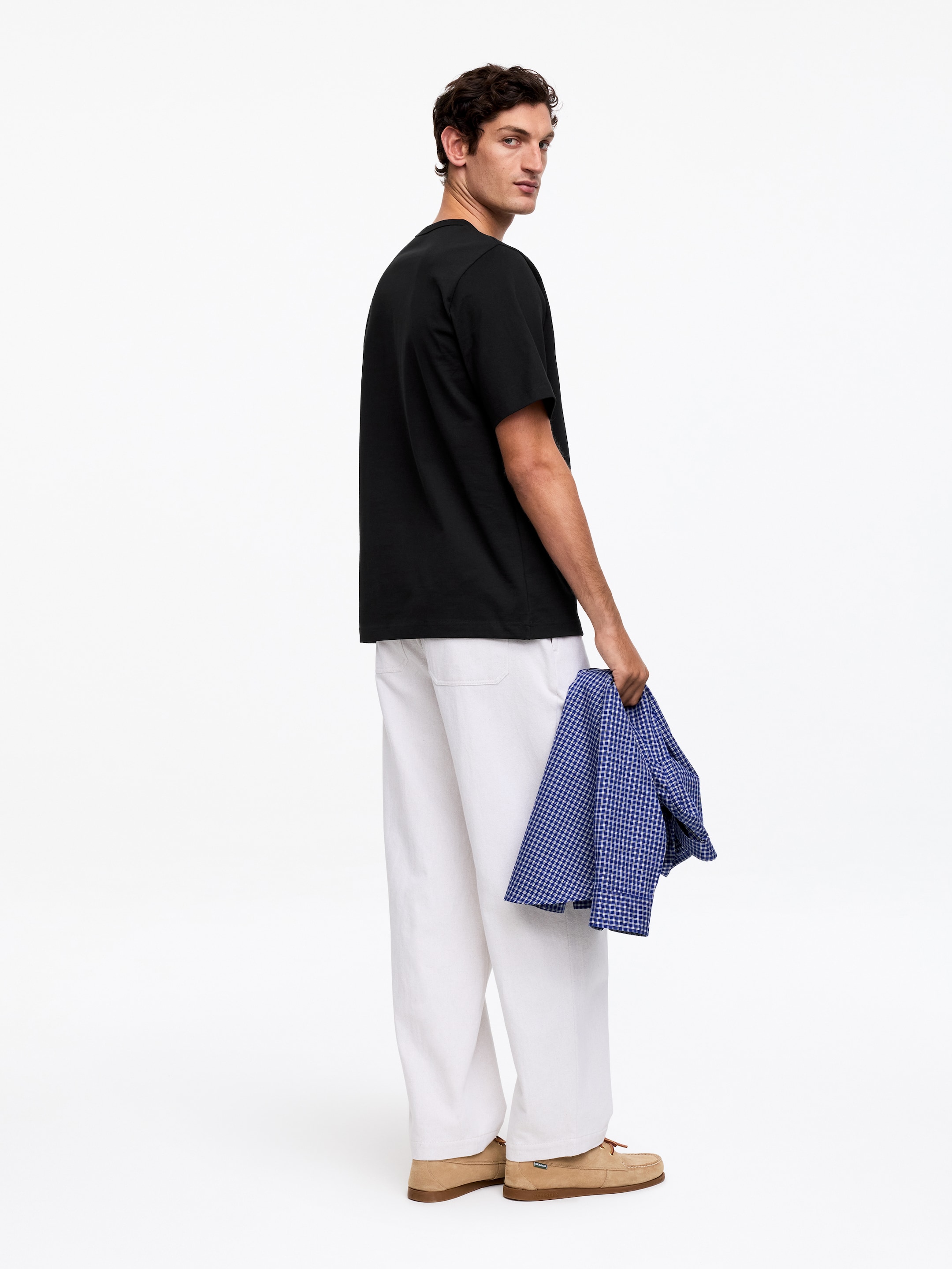270 GSM Oversized T-Shirt - Svart - Relaxed fit - Men - StillMedia/Lookbook - 19