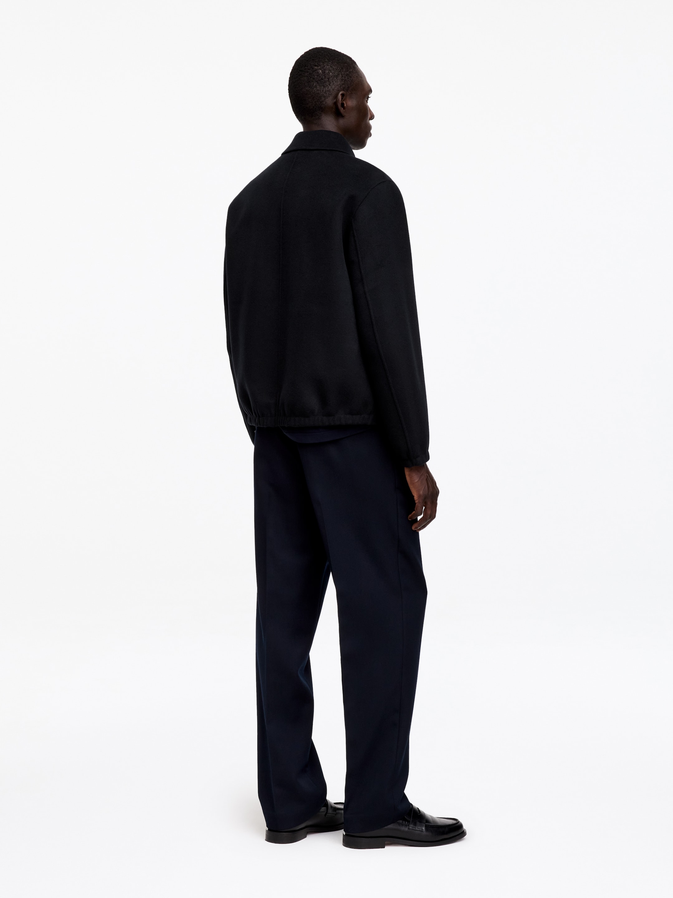 Wool Blend Doublé Jacket - Dark Blue - Regular fit - men - StillMedia/Lookbook - 3
