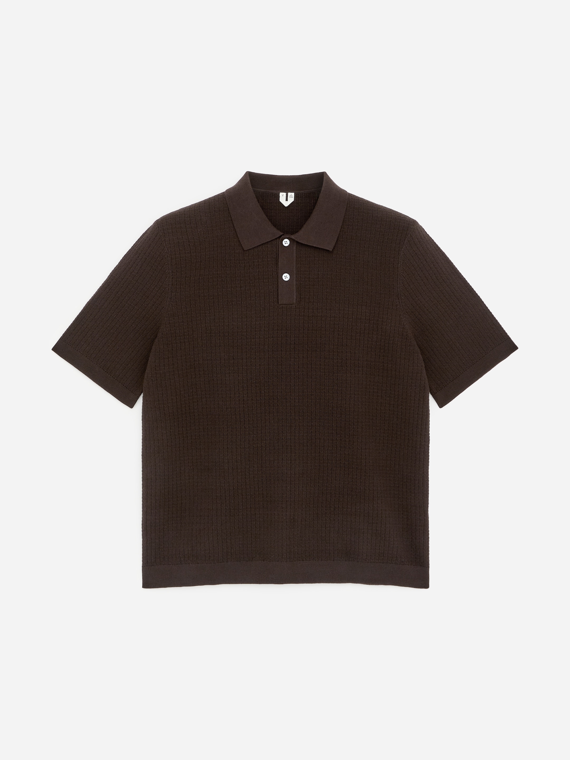 Gestricktes Poloshirt aus Baumwolle - Braun - Regular Fit - Herren - StillMedia/DescriptiveStillLife - 1