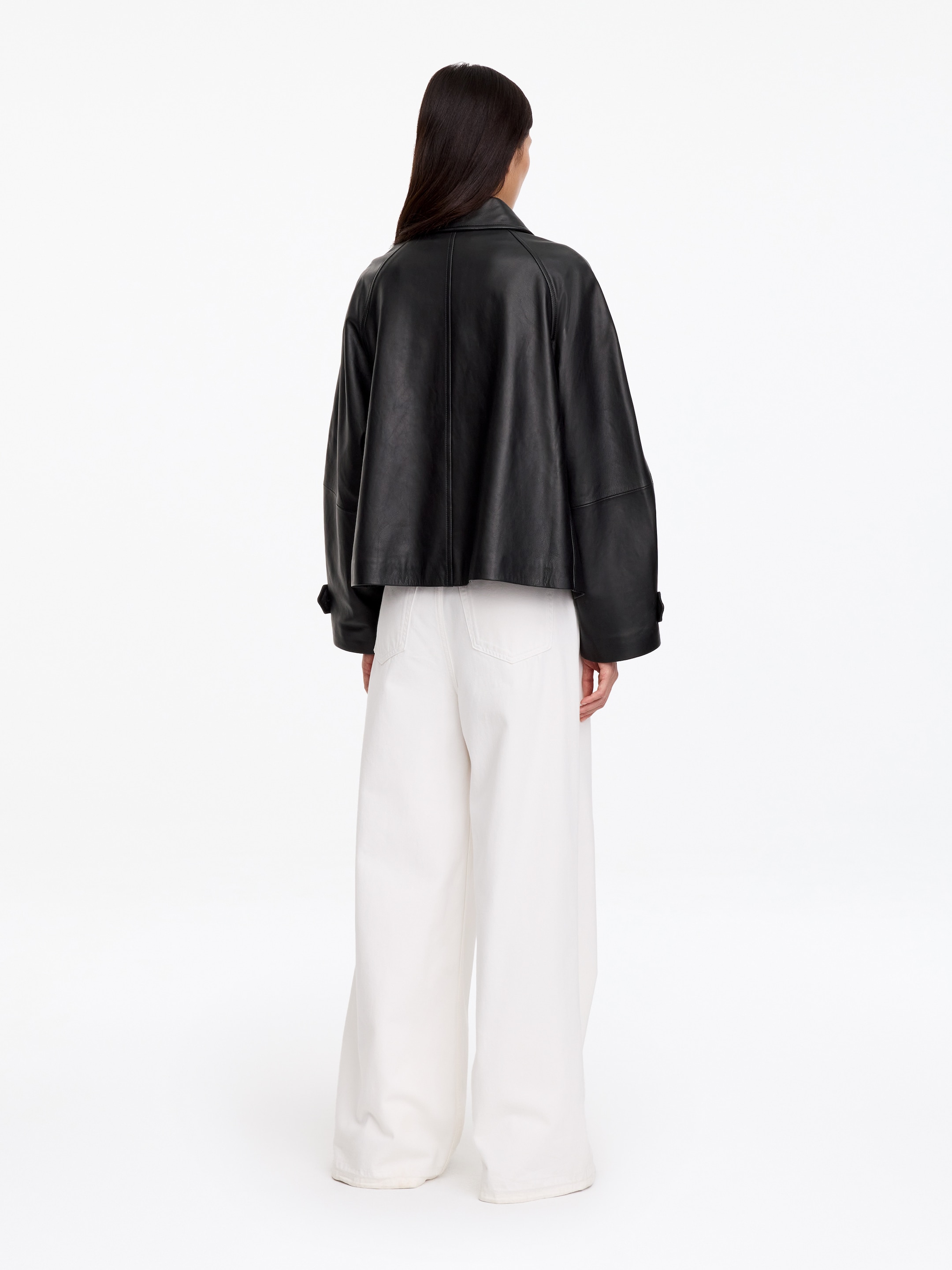 Chaqueta de piel evasé - Negro - Corte estándar - women - StillMedia/Lookbook - 6