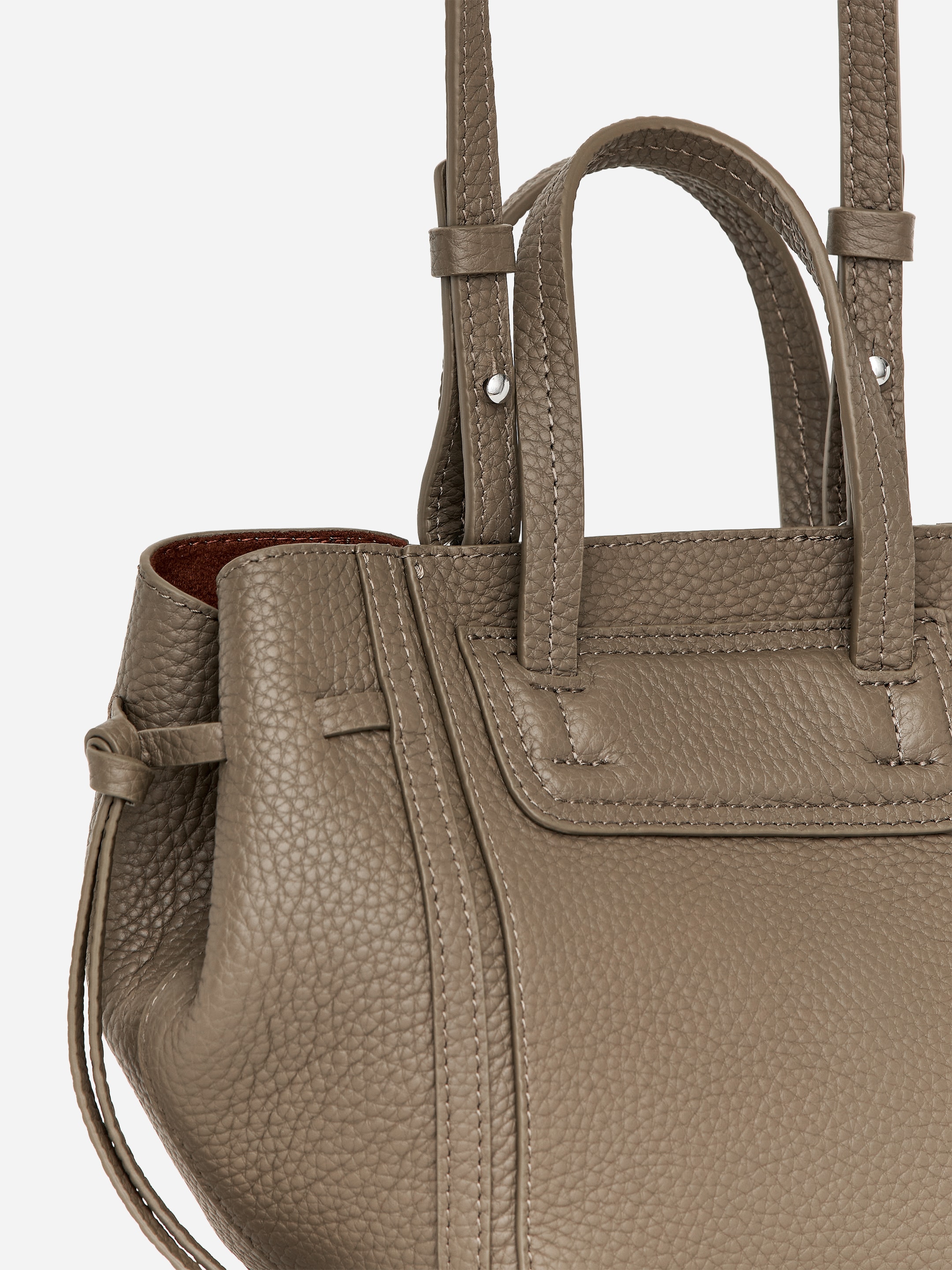 Skórzana torebka crossbody - Zielony khaki - Women - StillMedia/DescriptiveDetail - 3