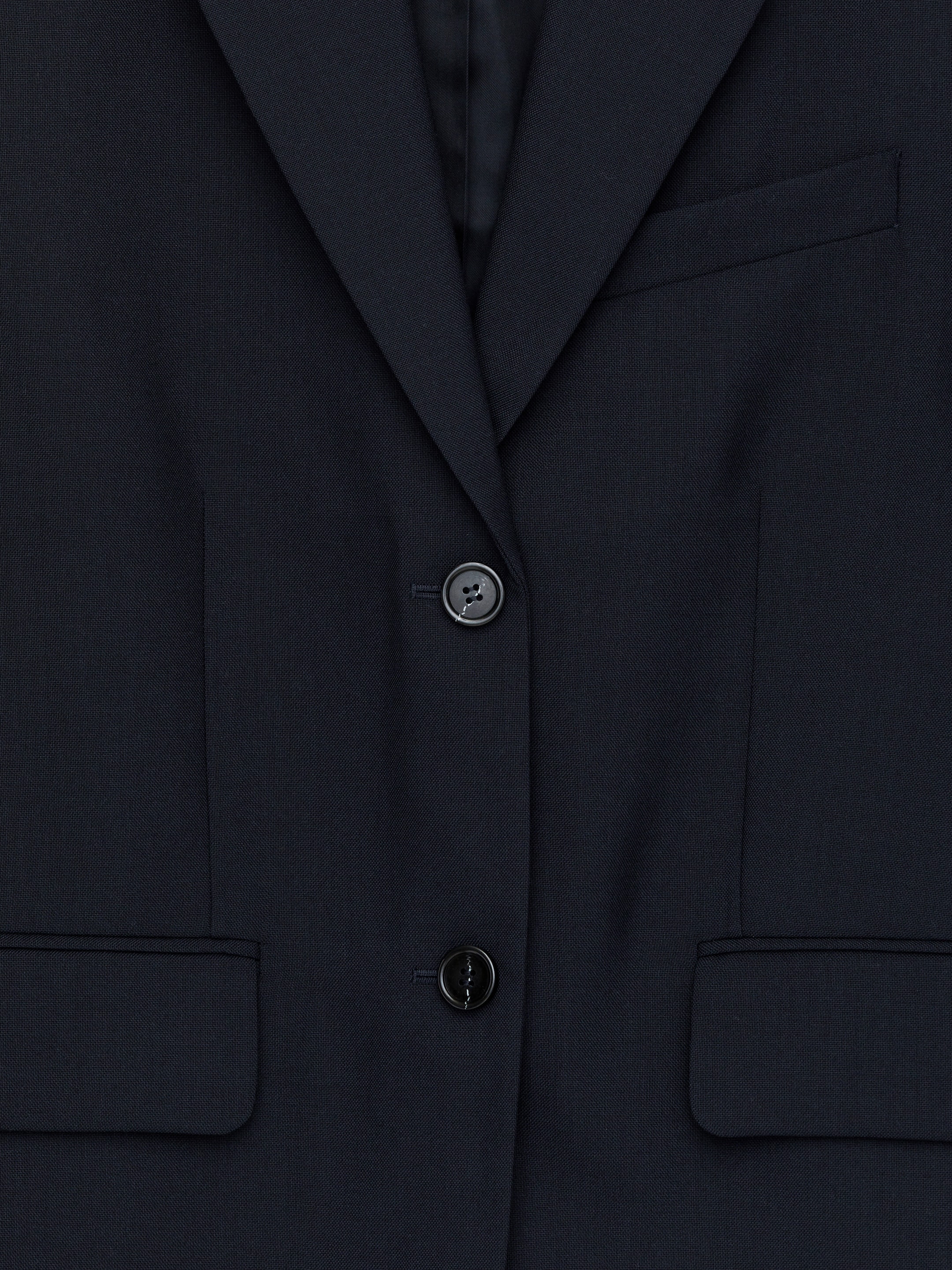 Oversize ullkavaj - Mörkblå - Oversized - Women - StillMedia/DescriptiveDetail - 1