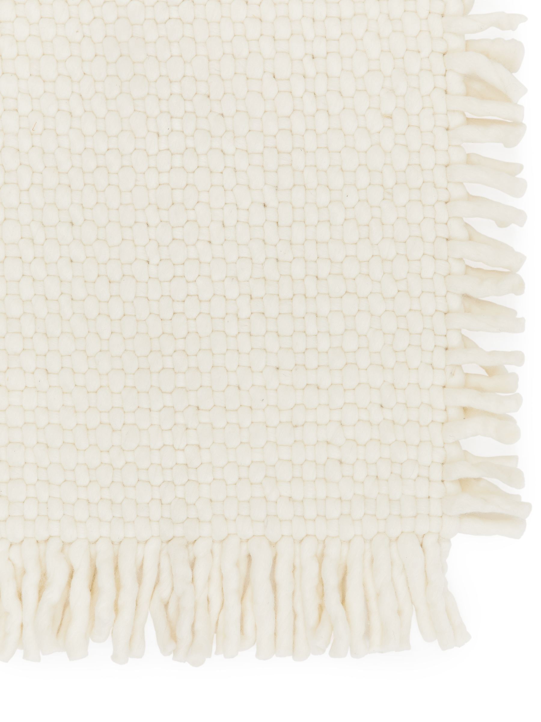 Wollteppich 80 x 160  cm - Cremeweiß - Haushaltswaren - StillMedia/DescriptiveDetail - 1