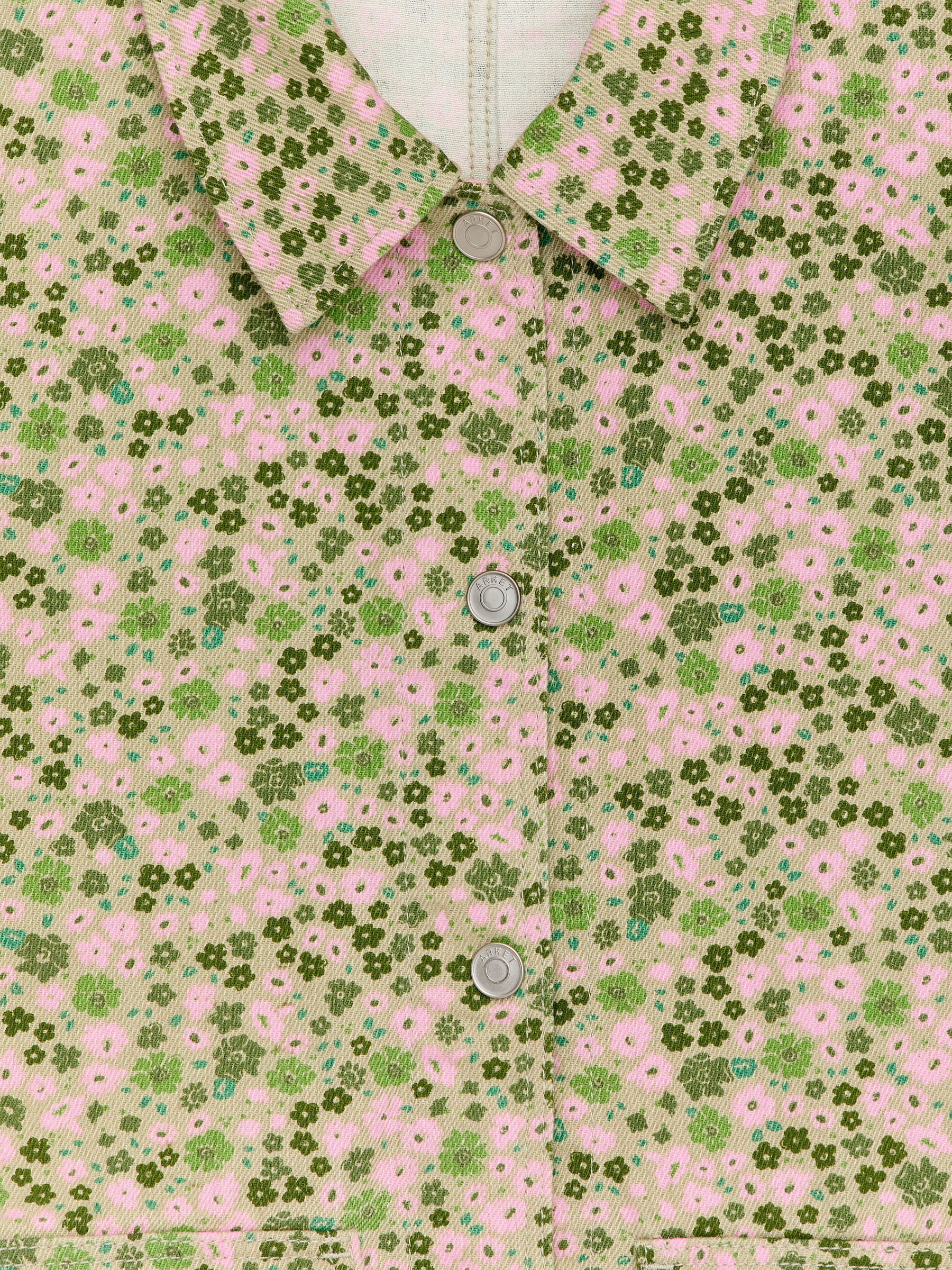 Veste trapèze en jean - Vert/Rose - Regular fit - Enfant - StillMedia/DescriptiveDetail - 3