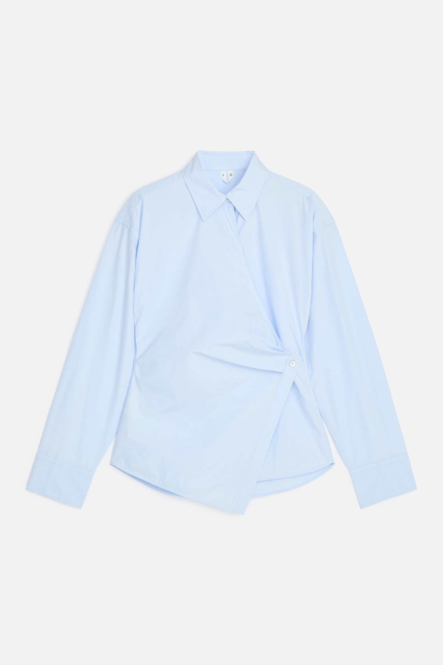 Wrap Shirt - Lichtblauw/Taupe/Donkerblauw - 1