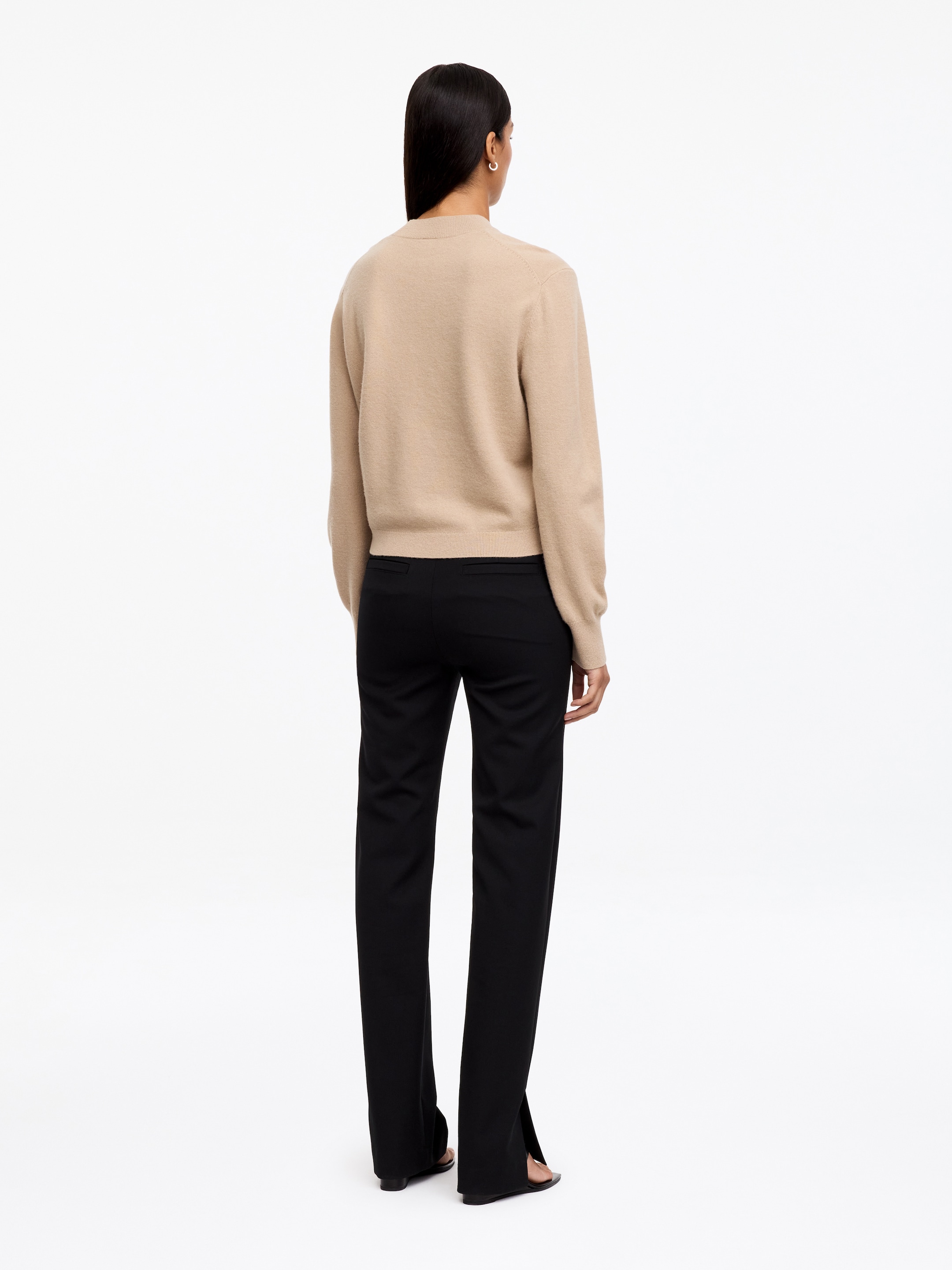 Soft Merino Wool Jumper - Beige - Regular fit - women - StillMedia/Lookbook - 2