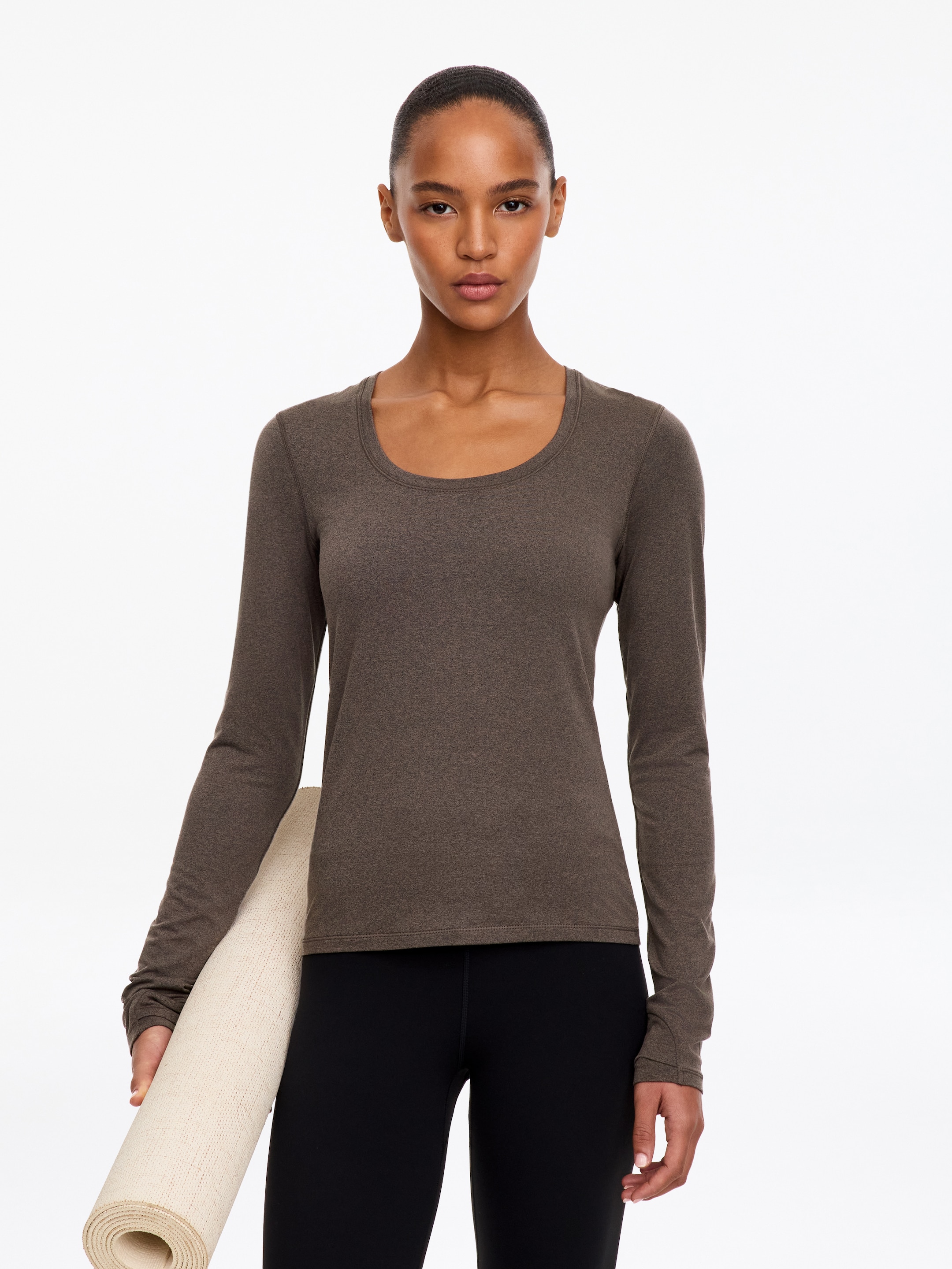 Soft Active Top-Brown-20556