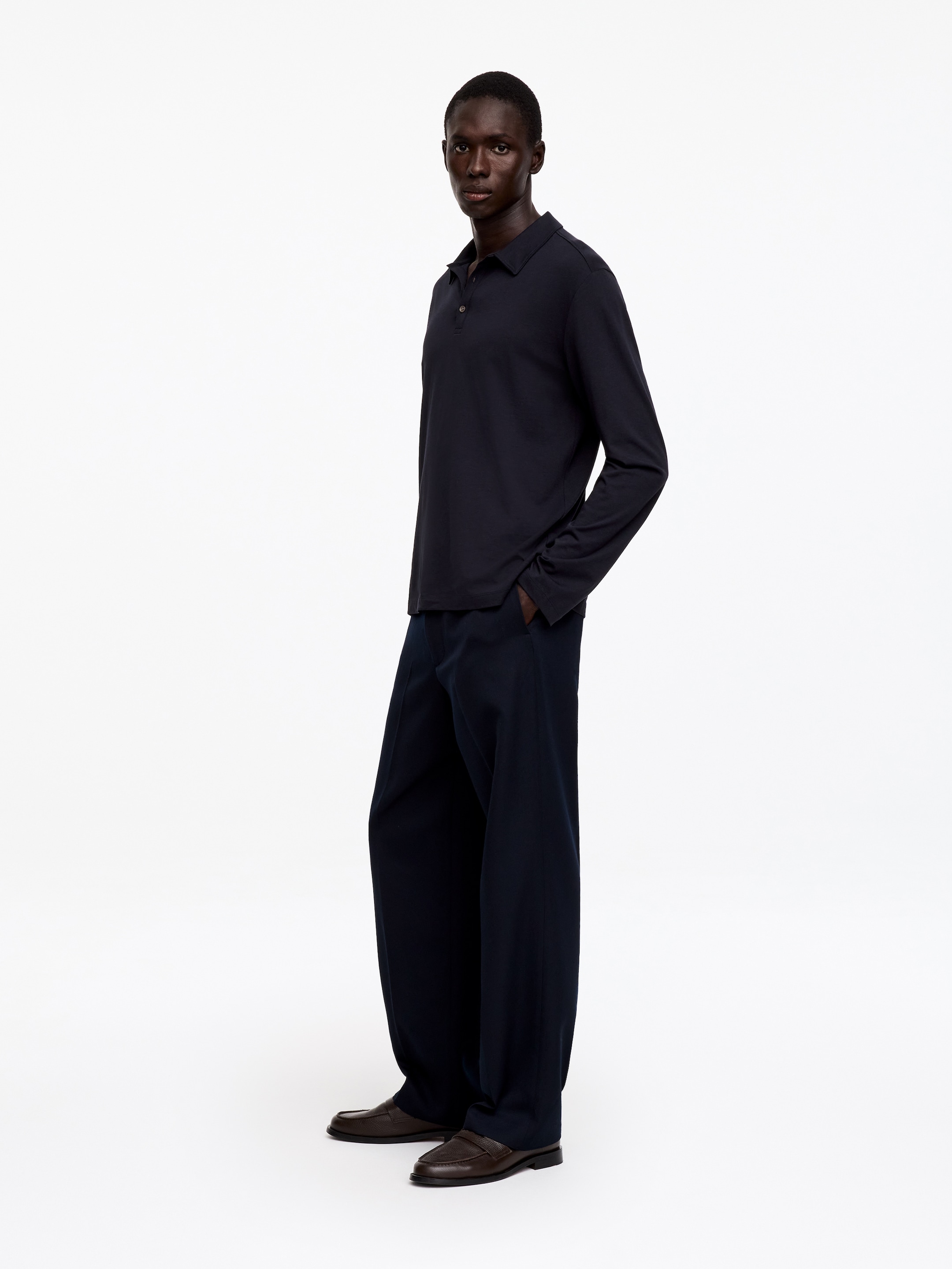 Leichtes Poloshirt - Dunkles Marineblau - Regular Fit - men - StillMedia/Lookbook - 2