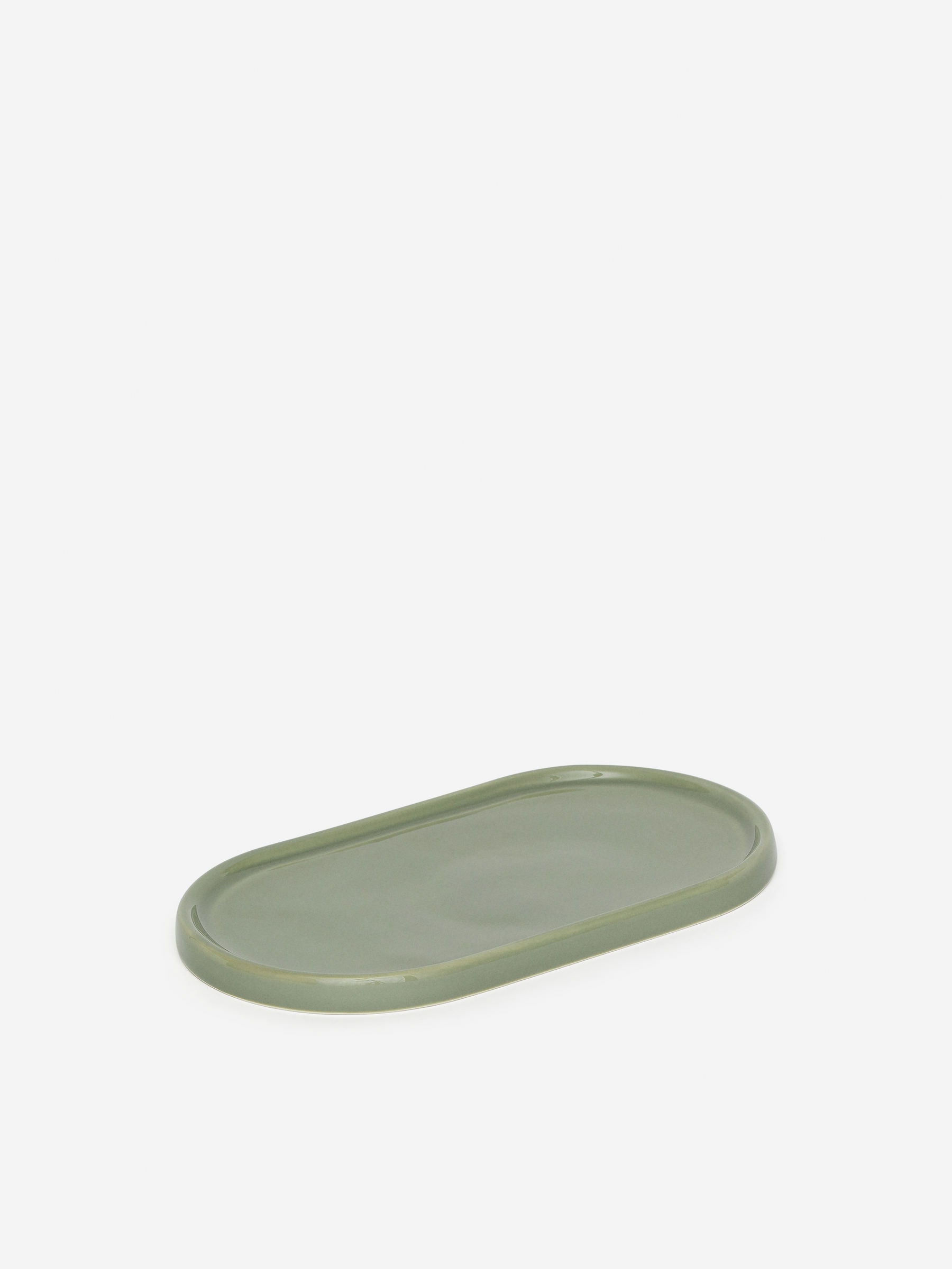 Earthenware Plate 25 x 14 cm - Dusty Green - Homeware - StillMedia/DescriptiveStillLife - 2