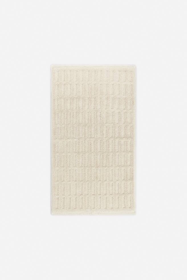 Large Cotton Bath Mat - Beige - 1