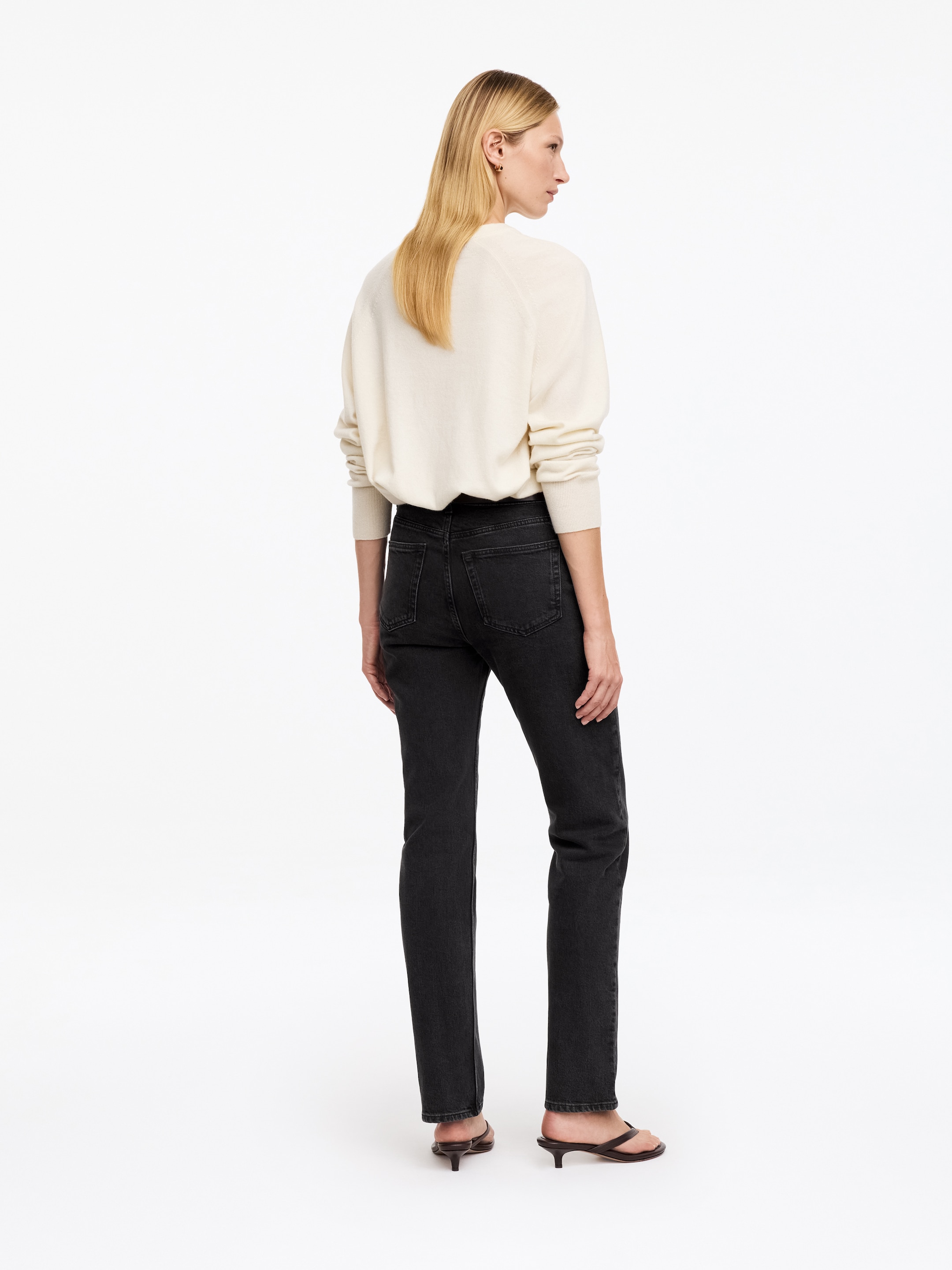 Jade Long Slim Jeans - Black - Slim fit - women - StillMedia/Lookbook - 3