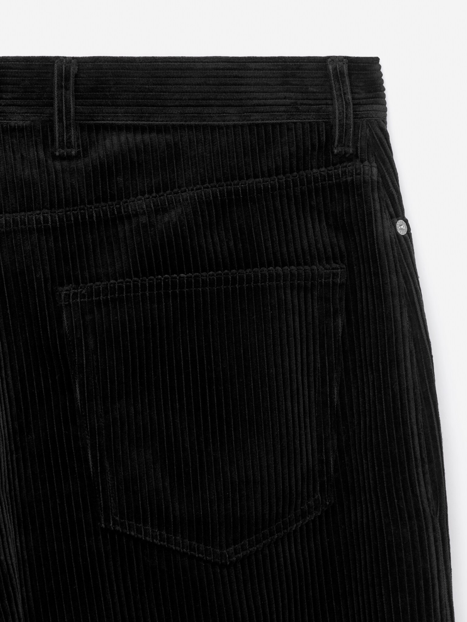 Pantalon ample en velours côtelé - Noir/Taupe foncé - 4