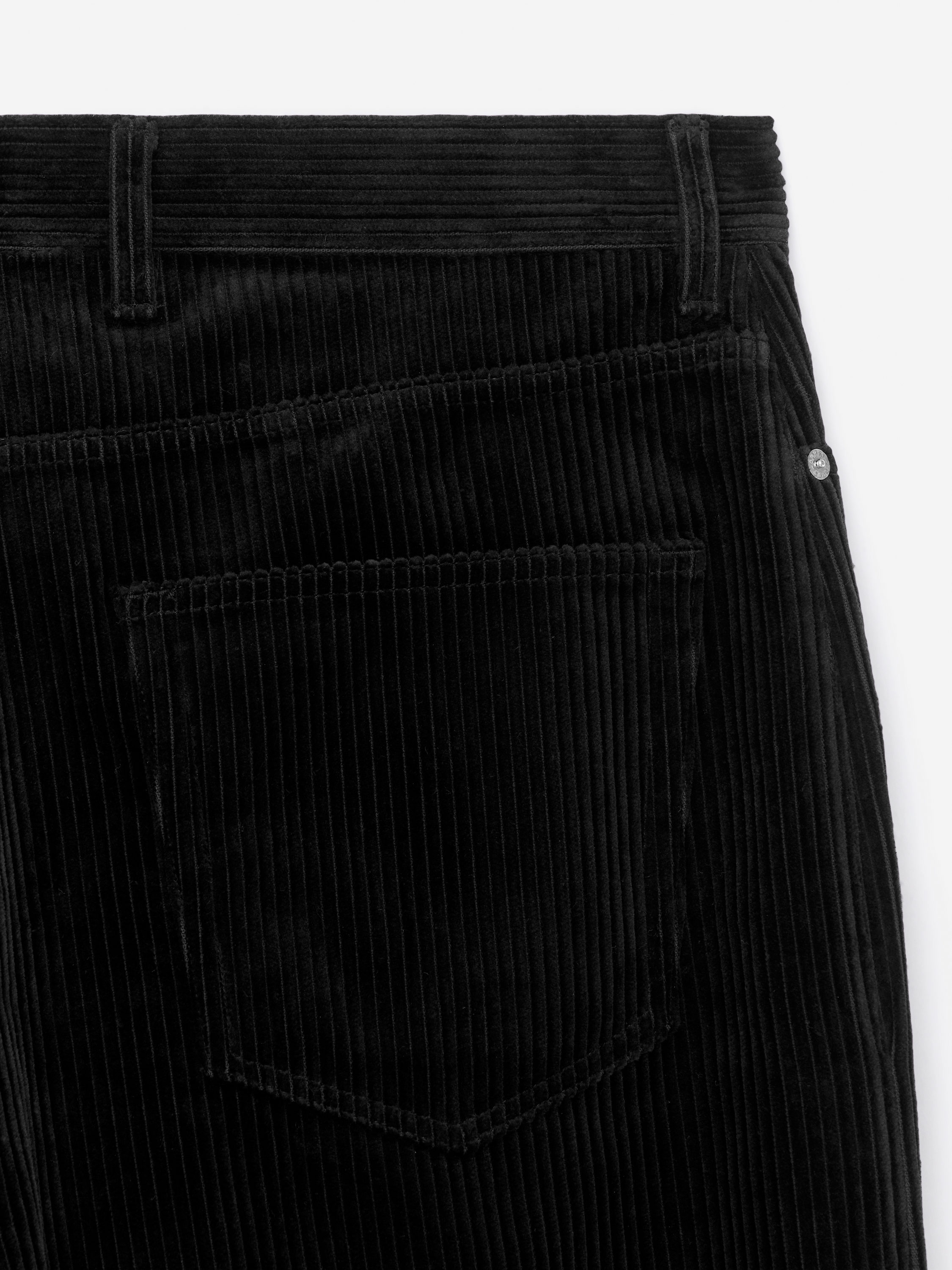Loose Fit Courduroy Trousers - Black - Loose fit - Men - StillMedia/DescriptiveDetail - 2