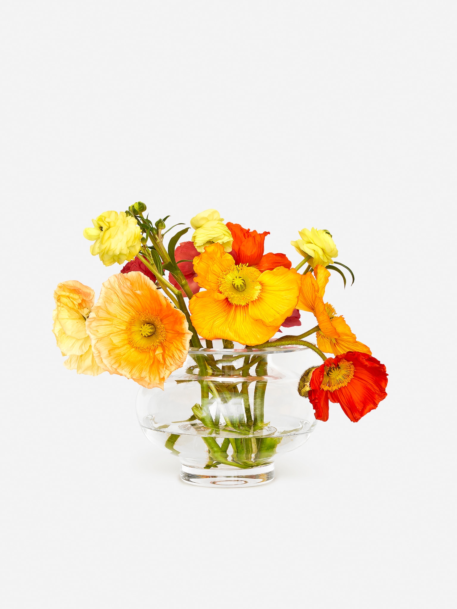 Glass Vase 17 cm - Clear Glass - 2