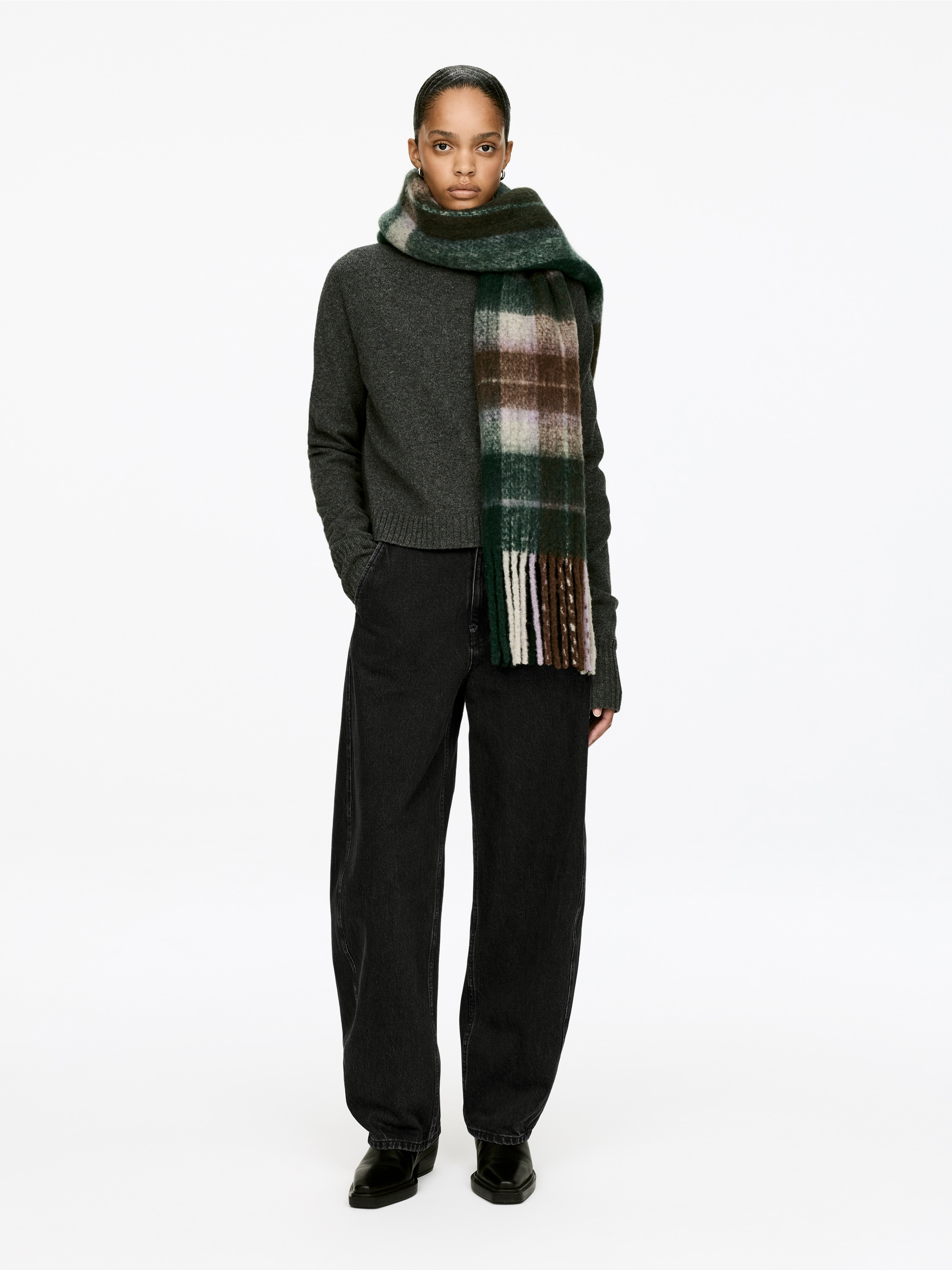 Barrel-Leg Jeans - Grey