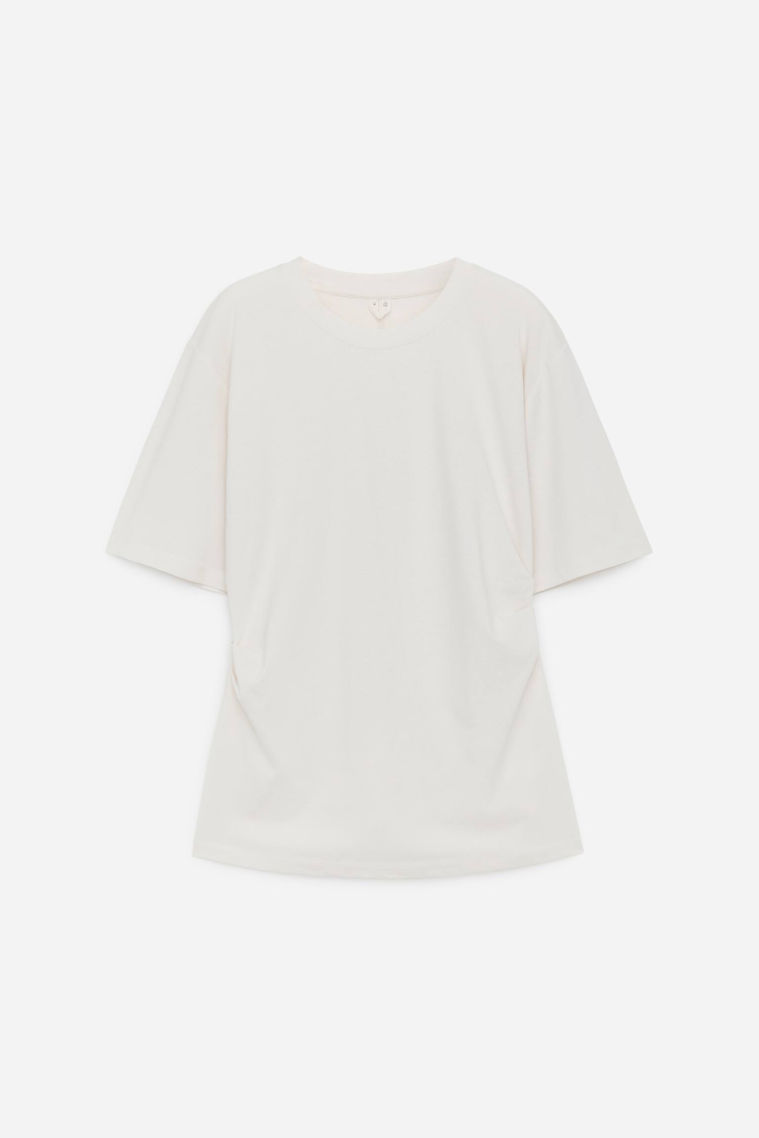 Drapovaný tričko - Biela - 2