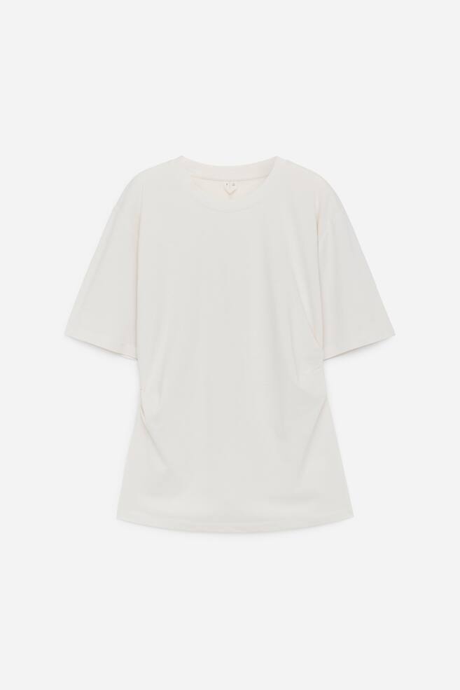 Draped T-Shirt - White/Black - 1