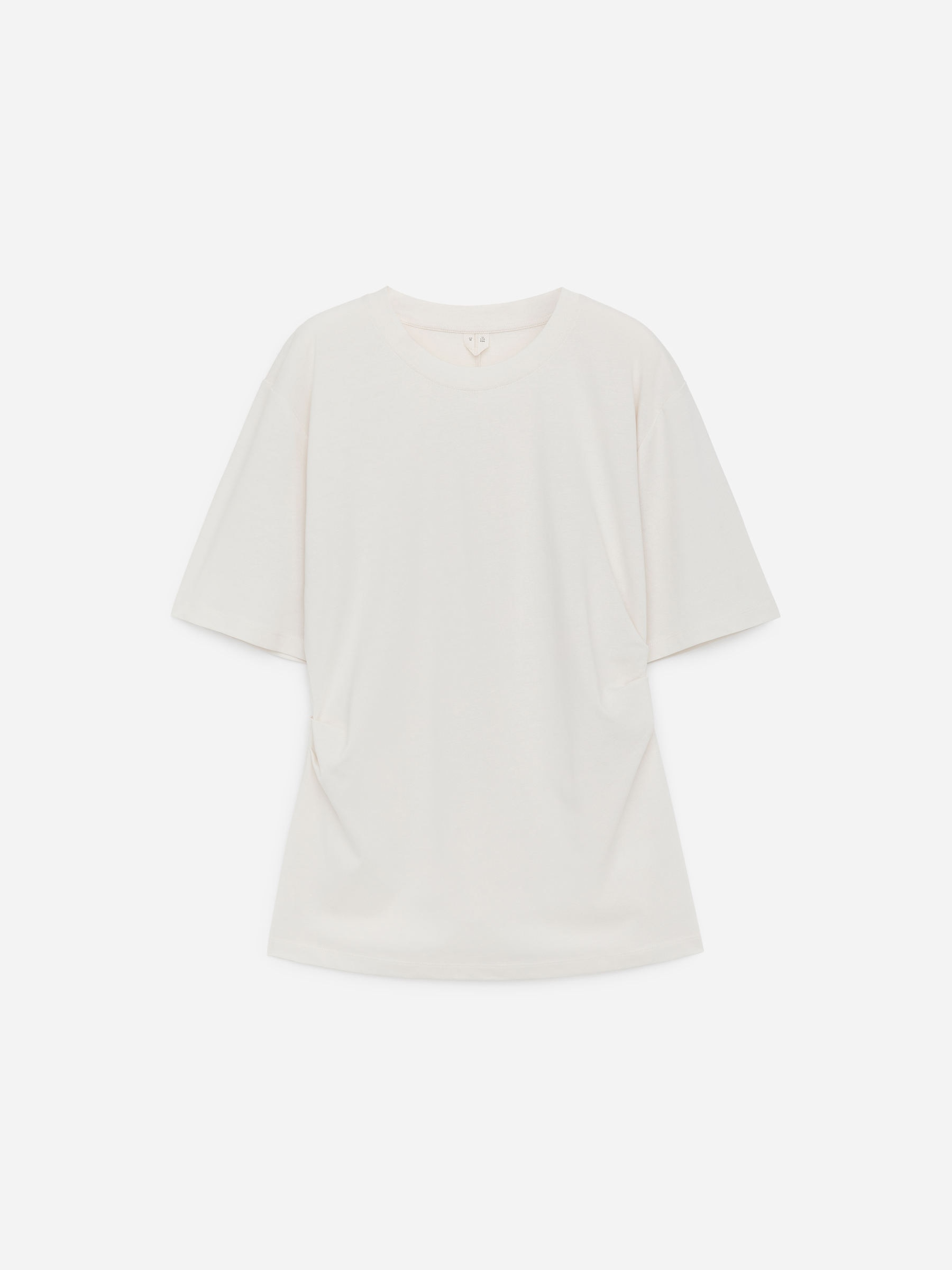 Draped T-Shirt-#F4F3E9-18119