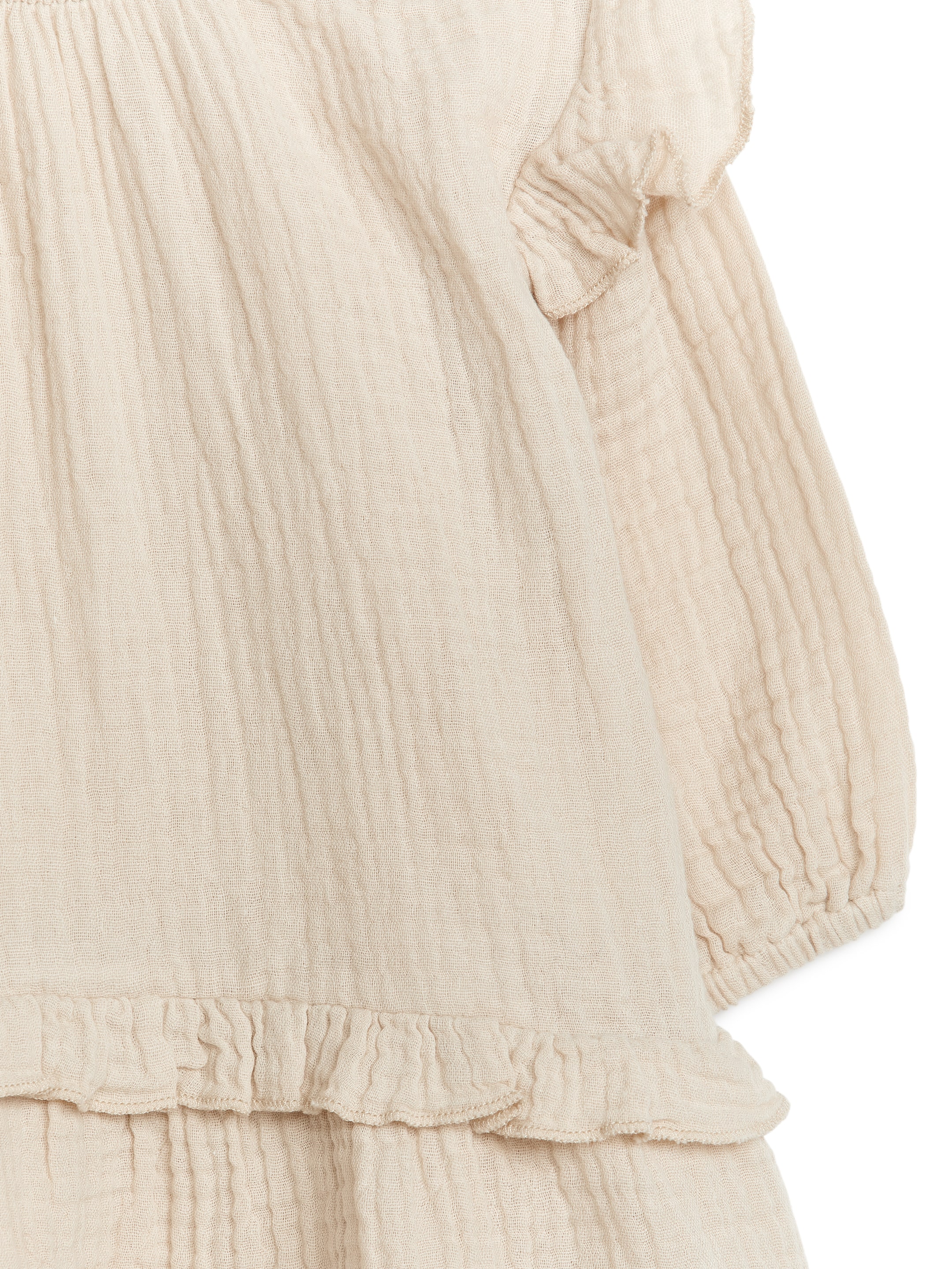View larger image: Cheesecloth Dress - Beige - Kids | H&M GB 3