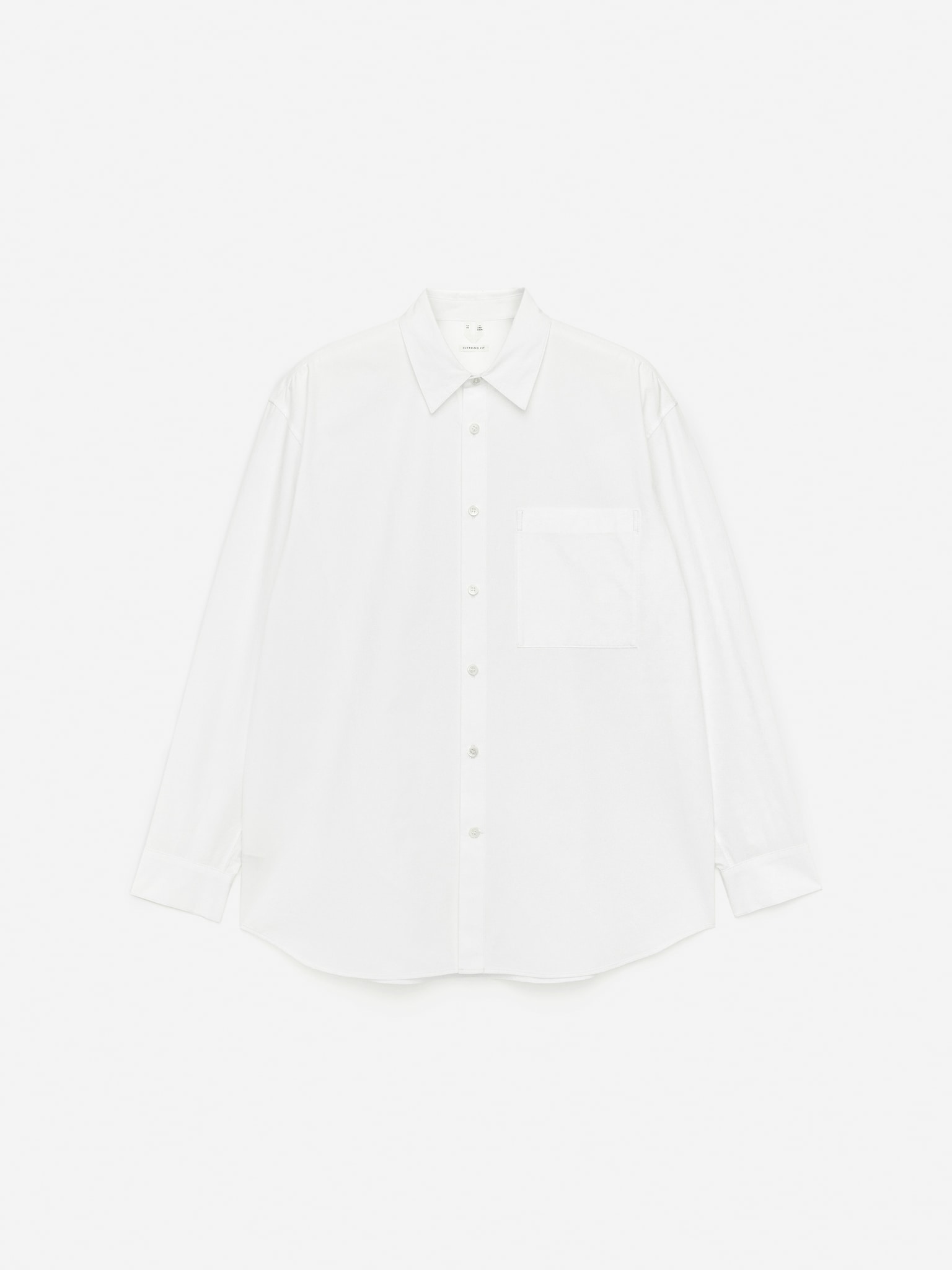 Chemise oversize en popeline - Blanc - 2