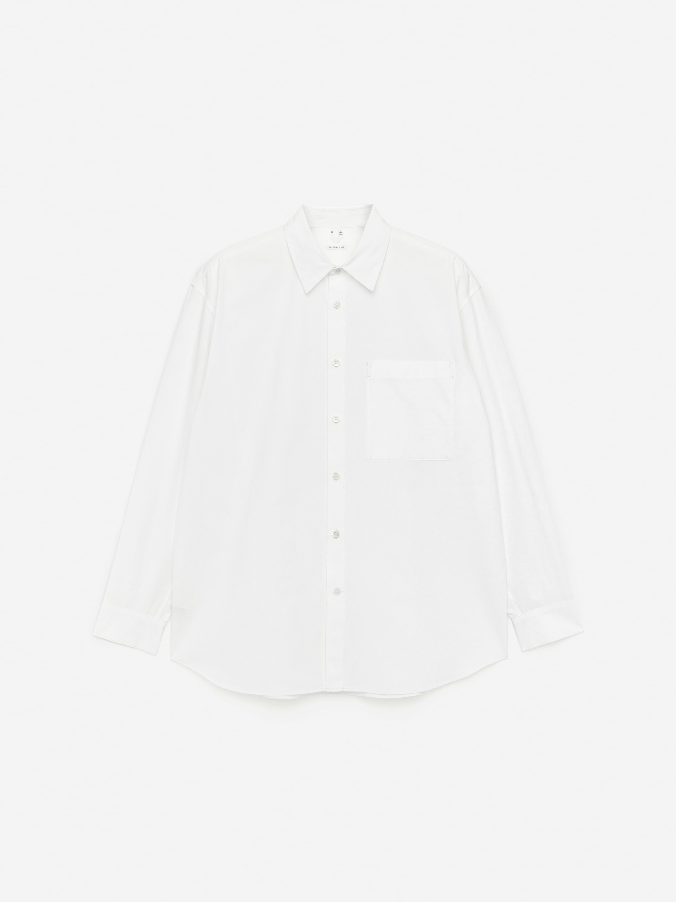 Oversized Poplin Shirt - White - Oversized - Men - StillMedia/DescriptiveStillLife - 1
