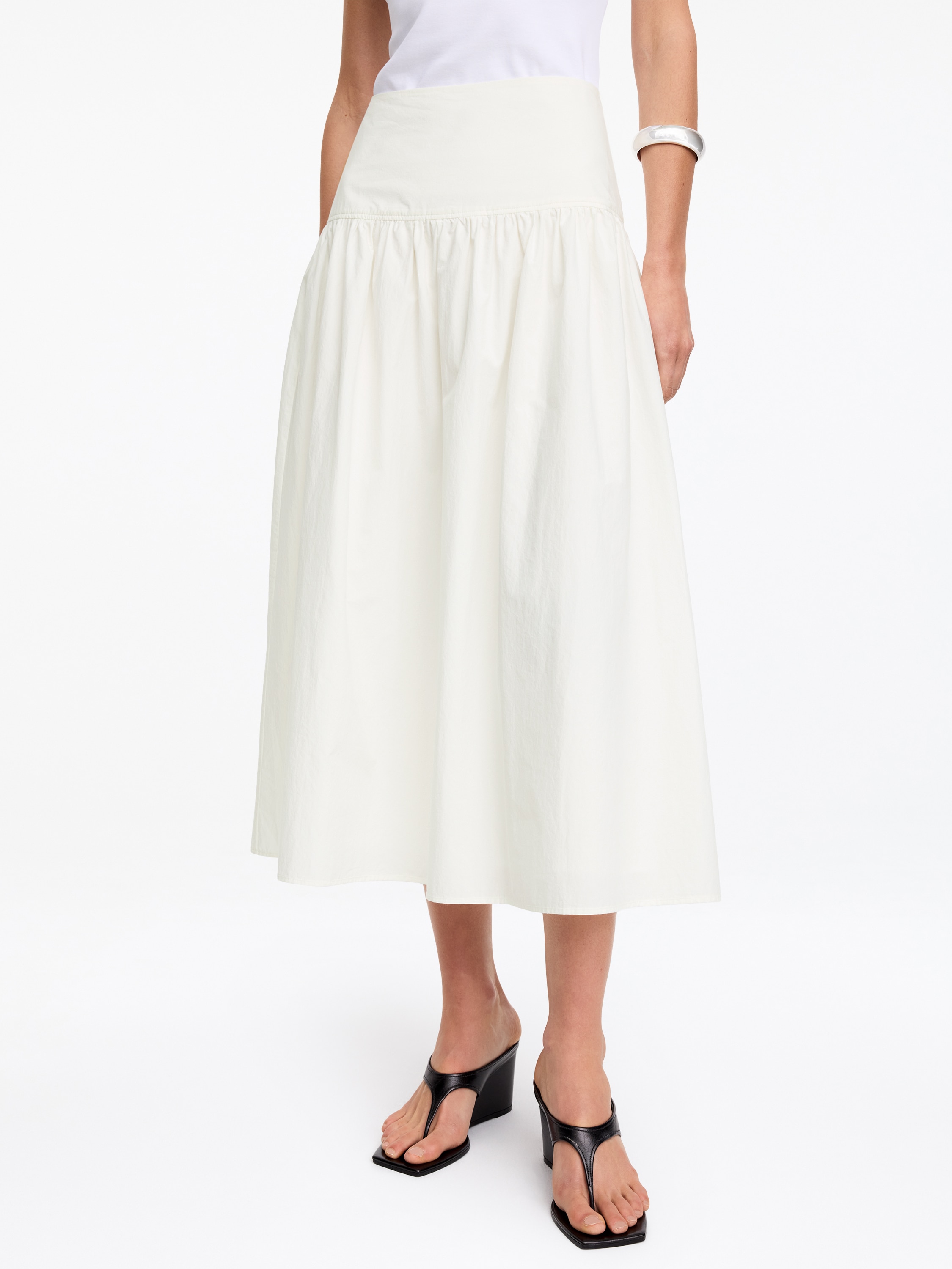 Seersucker Skirt – White – Women – ARKET WW