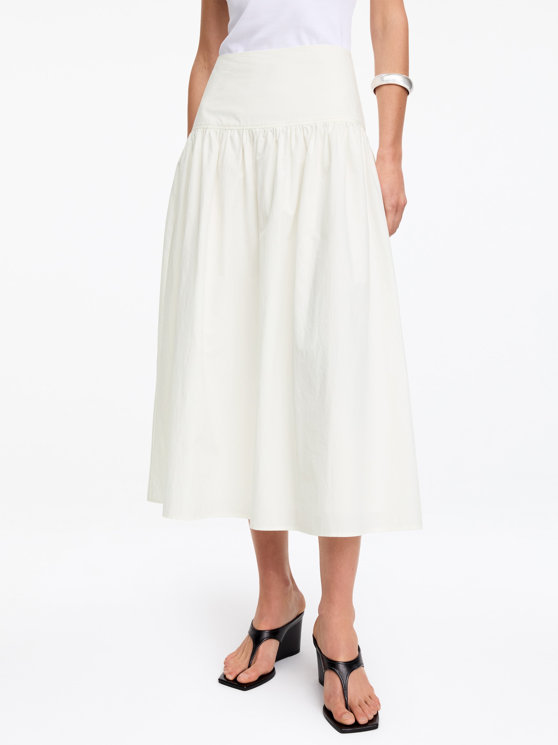 Kjol i bäckebölja - Vit - Regular fit - Women - StillMedia/Lookbook - 2