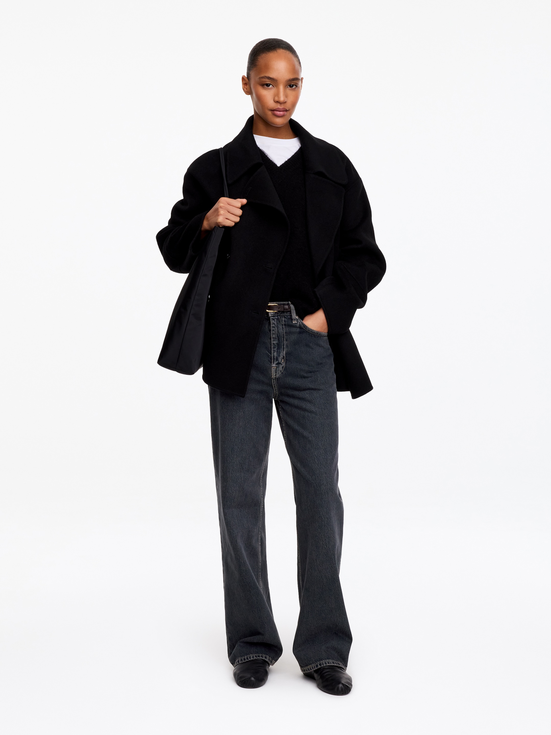 CORAL Wide Jeans - Dark Blue - Relaxed fit - women - StillMedia/Lookbook - 5