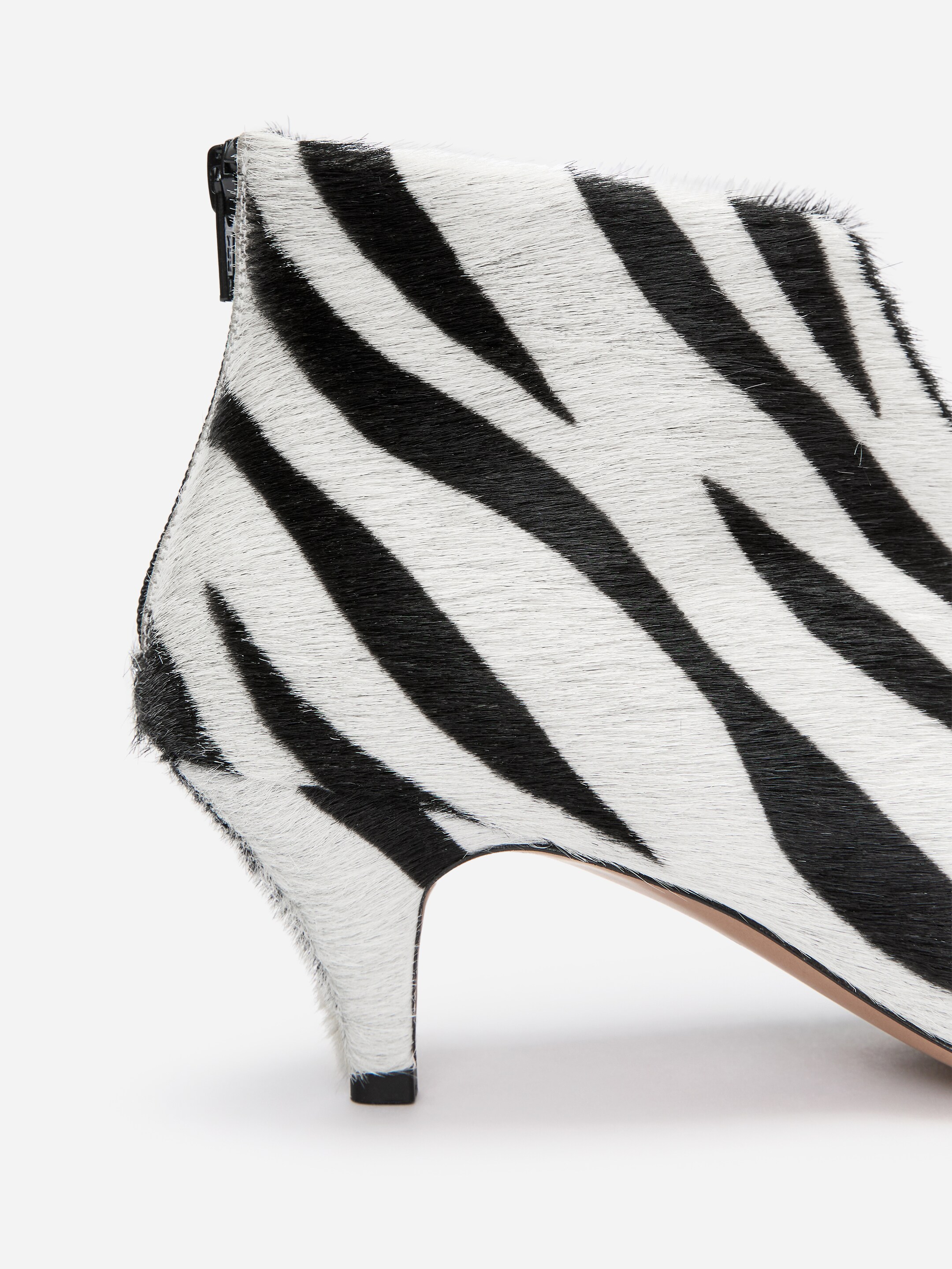 Zebra-Print Ankle Boots - White/Black/Faux Zebra - Women - StillMedia/DescriptiveDetail - 2