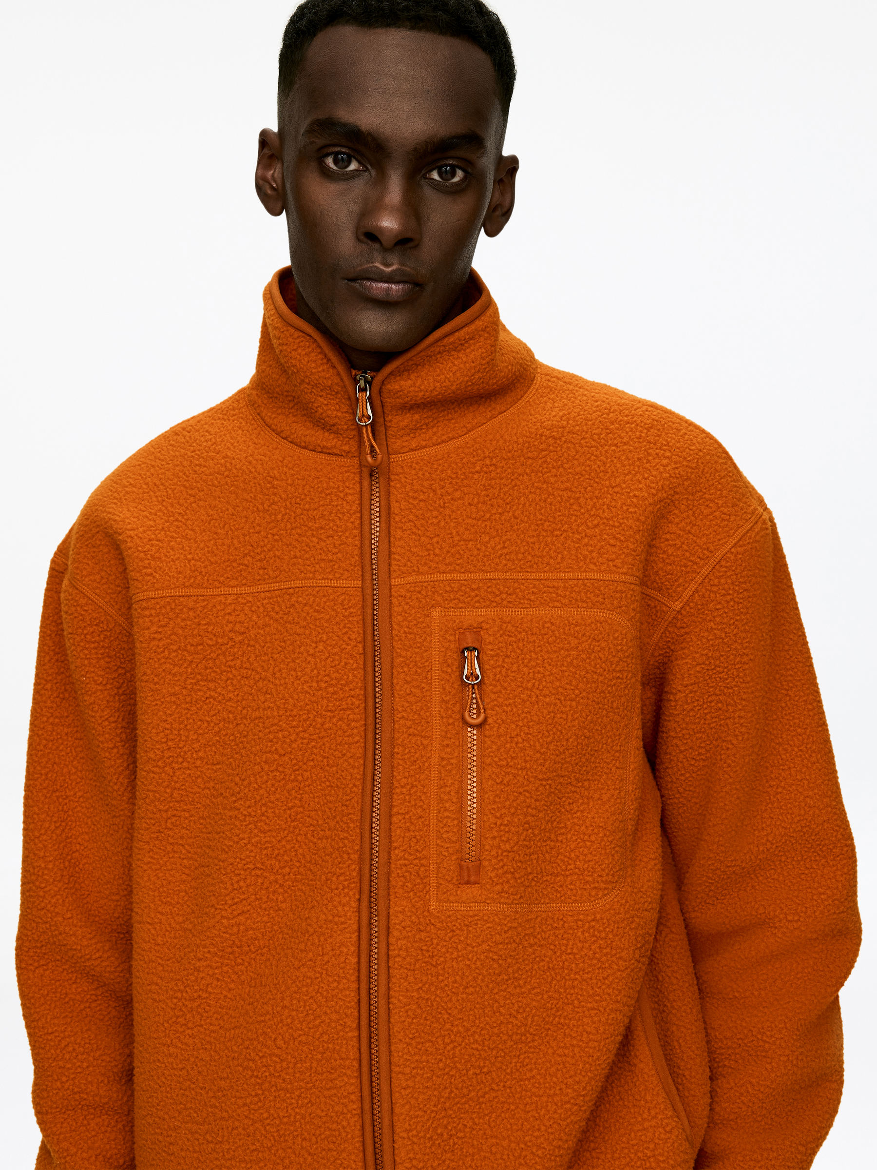 Fleece Jacket - Orange - Regular fit - Men - StillMedia/Lookbook - 5