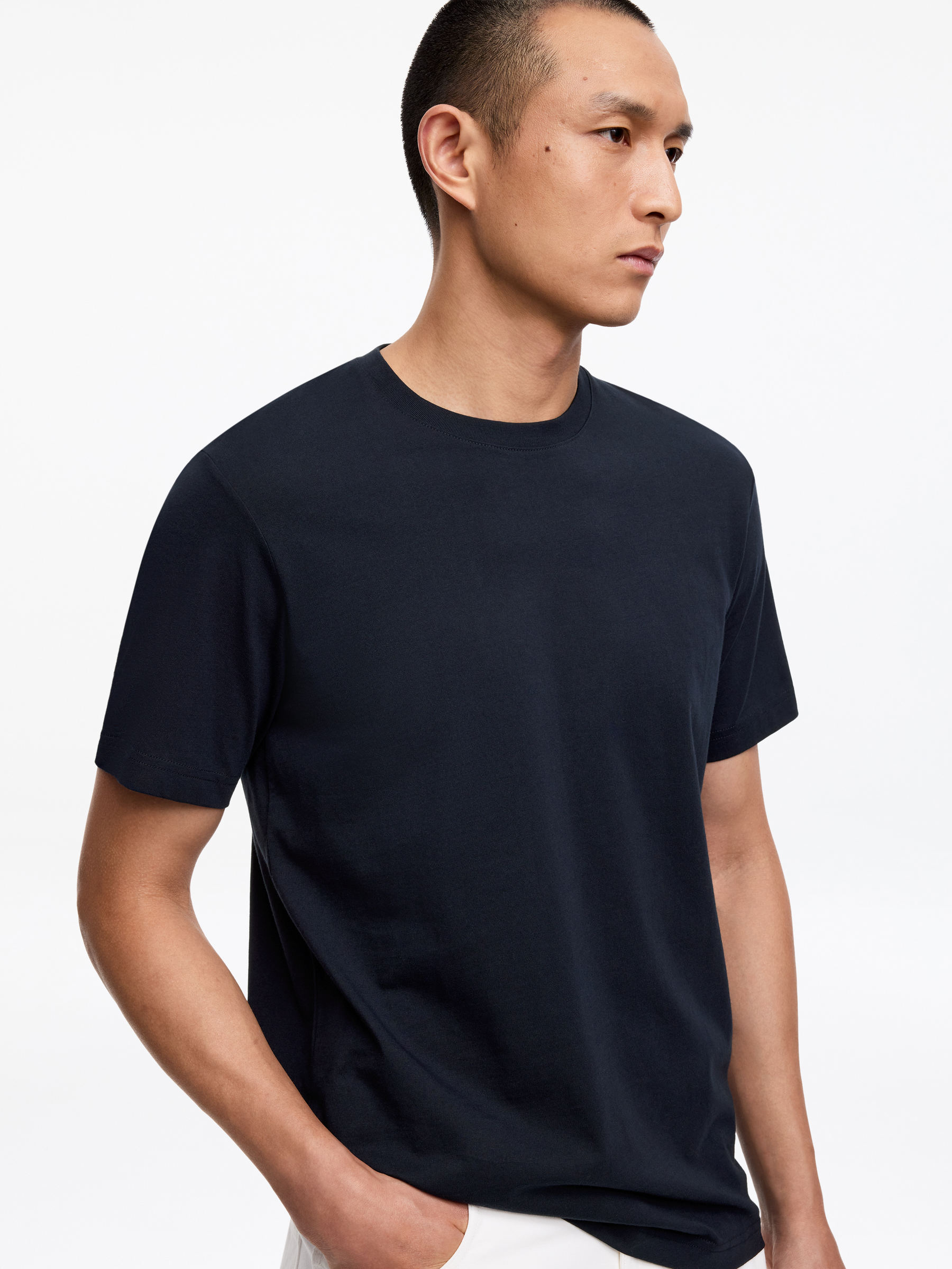 T-shirt con vestibilità regolare da 170 GSM - Blu scuro - Regular fit - Men - StillMedia/Lookbook - 49