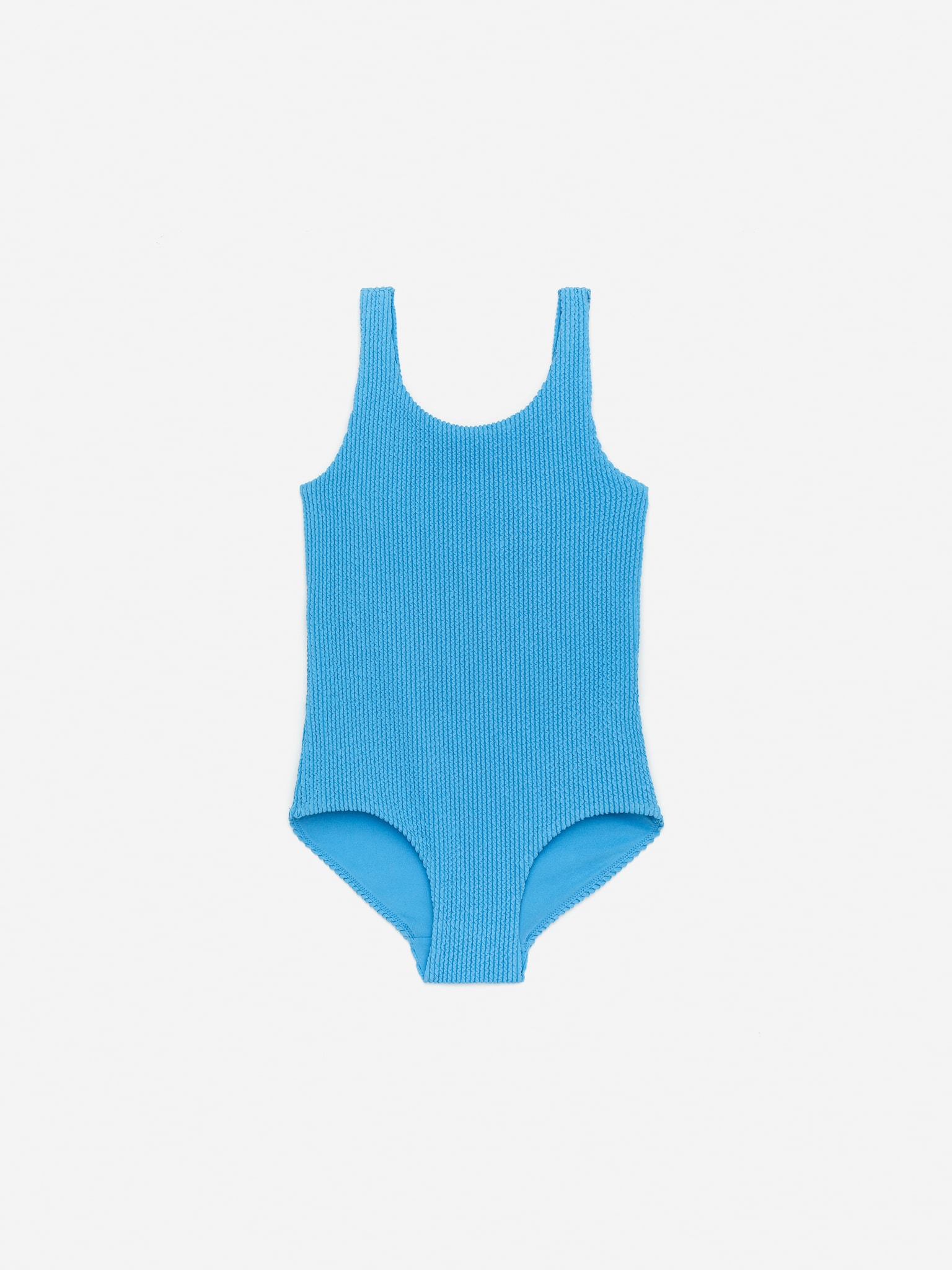Maillot de bain effet froissé - Bleu