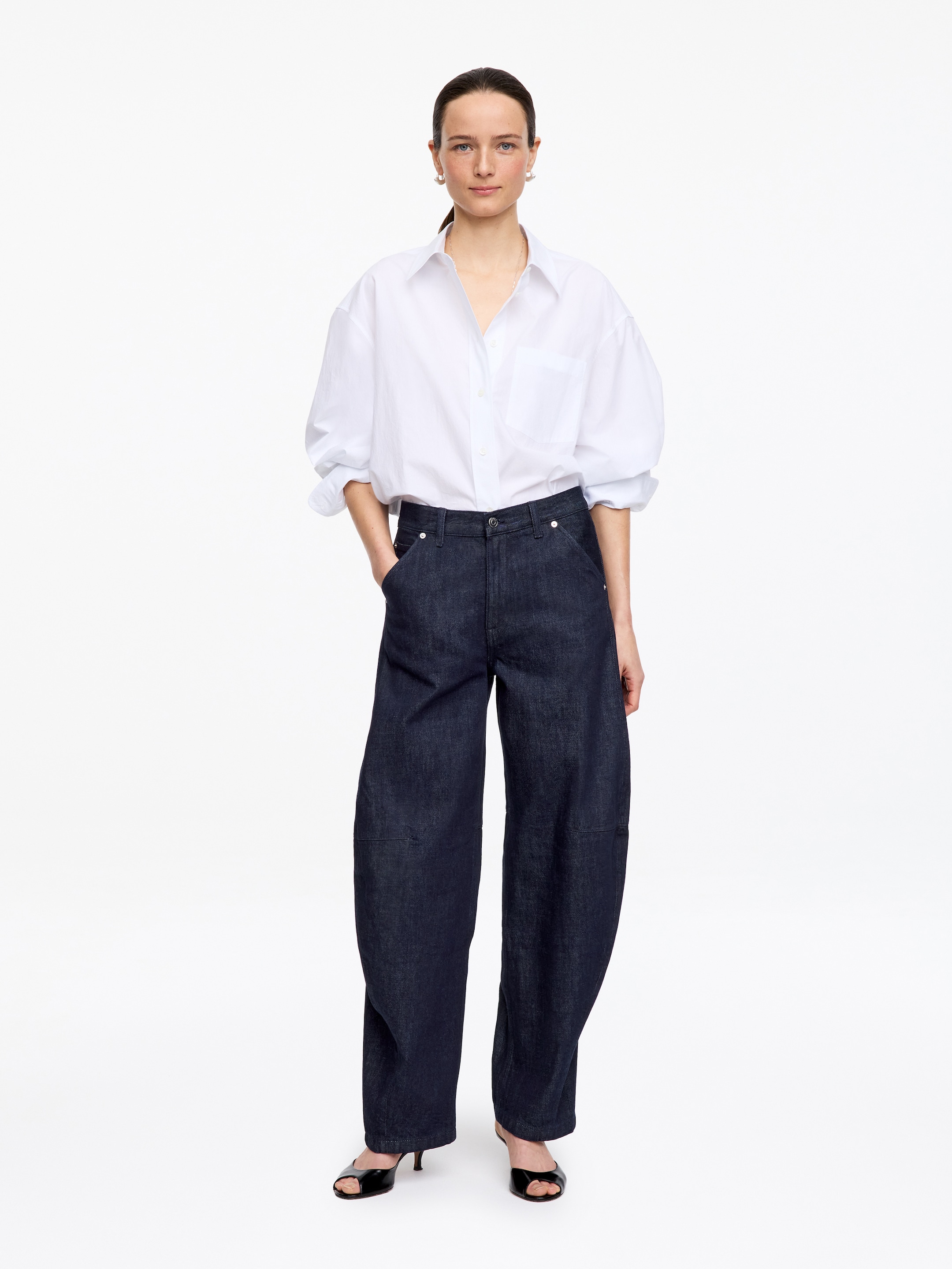 PINE Relaxed Barrel Jeans-#282b3f-18187