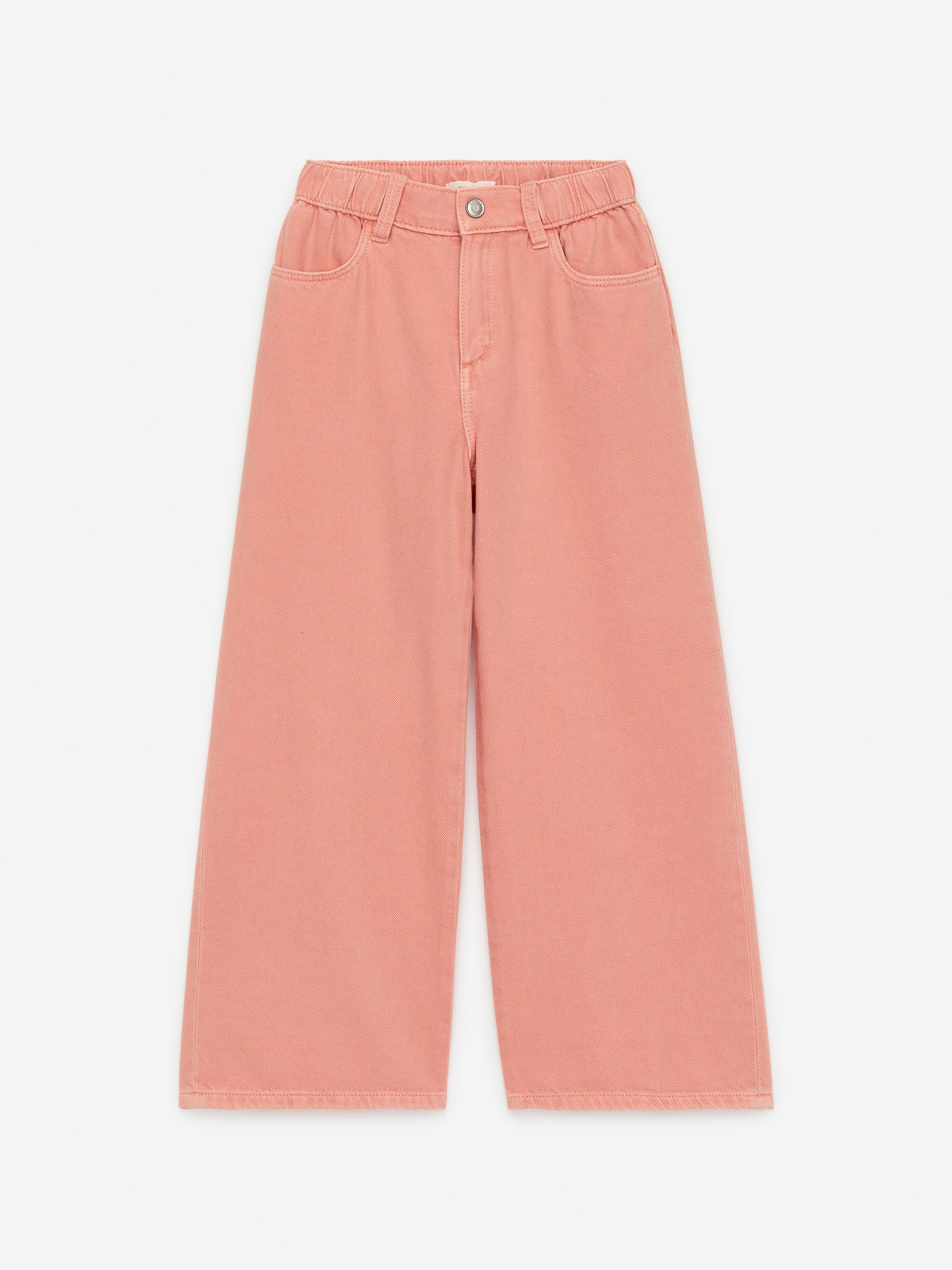 Visualizza immagine più grande: Pantaloni in denim wide - Pesca - BAMBINO | H&M IT 1