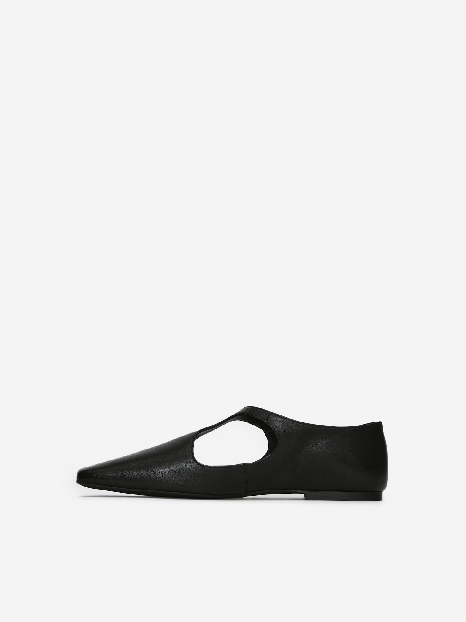 Chaussures en cuir à boucles - Noir - 4