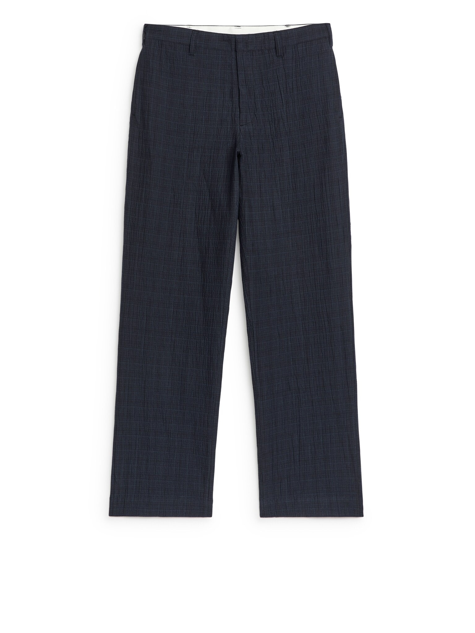 Pantalon en seersucker - Bleu foncé - 8