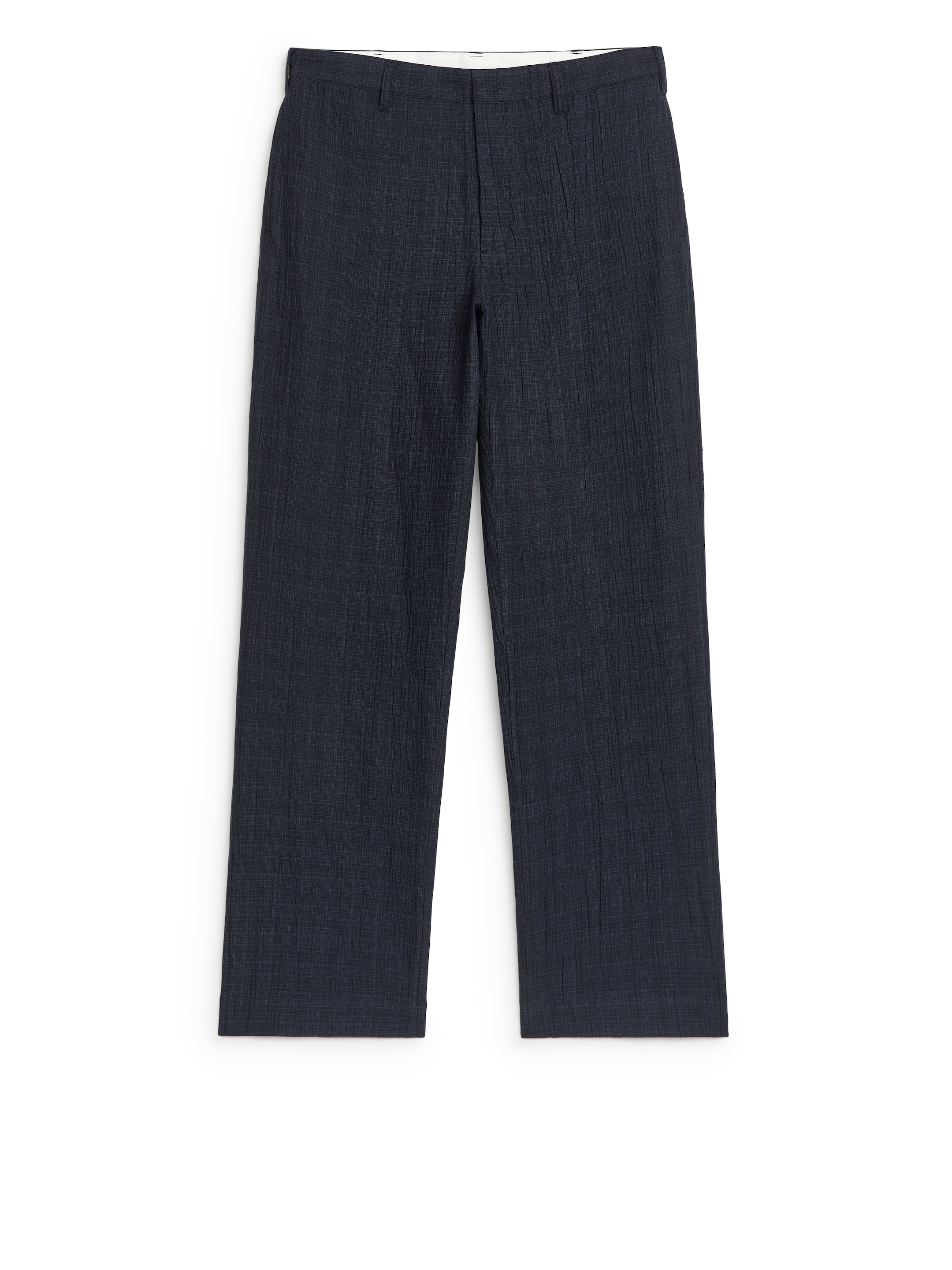 Hose aus Seersucker - Dunkelblau - Relaxed Fit - Herren - StillMedia/DescriptiveStillLife - 2