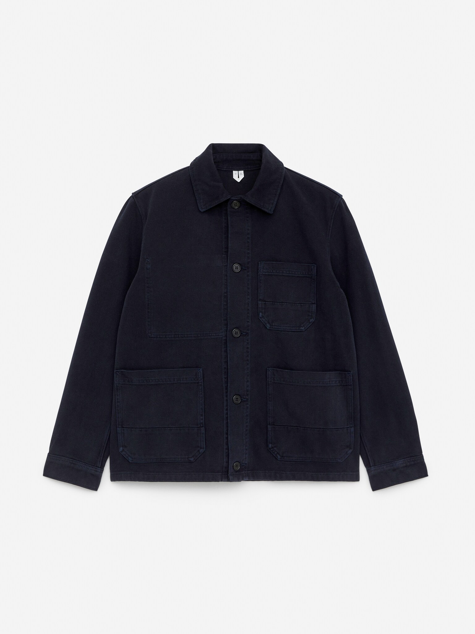 Sobrecamisa de sarga teñida - Azul oscuro/Marrón oscuro/Azul Klein/Marrón/Topo