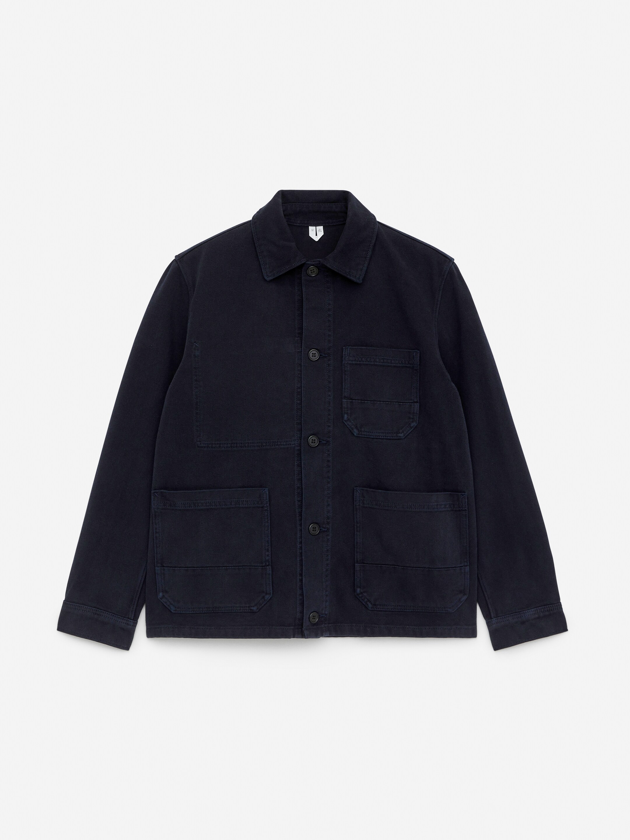 Se større billede: Overfarvet overshirt i twill - Mørkeblå - HERRE | H&M DK 5