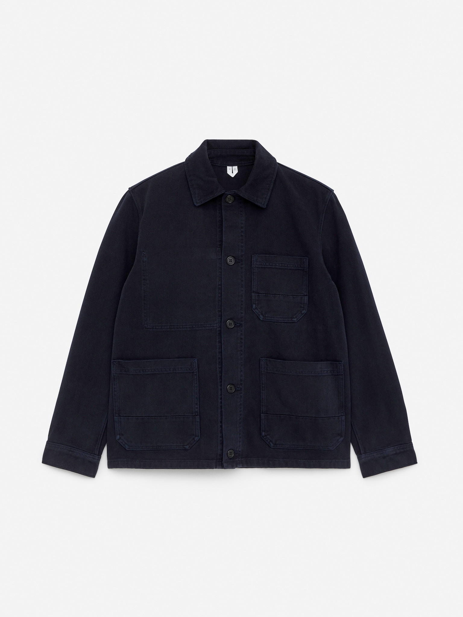 Sobrecamisa de sarga teñida - Azul oscuro/Marrón oscuro/Azul Klein/Azul/Marrón