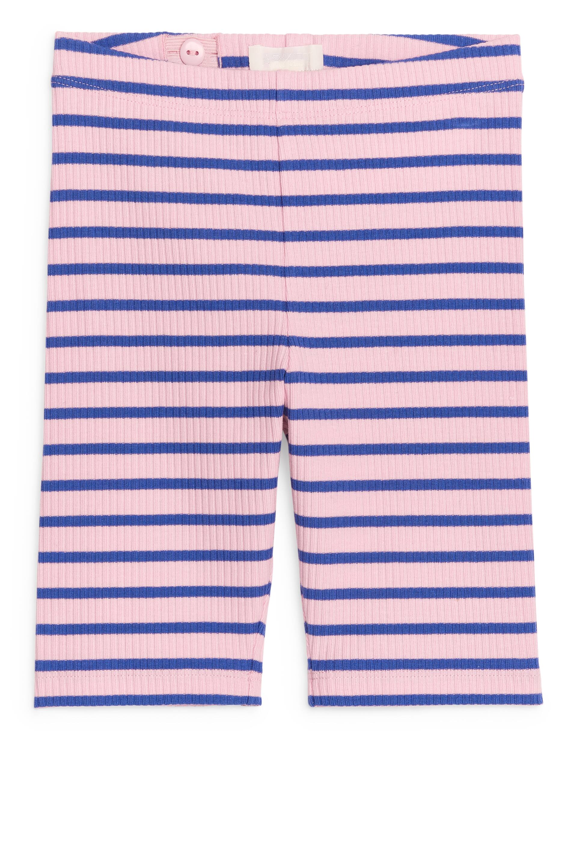 Agrandir l'image: Ribbed Bicycle Shorts - Rose/Bleu - ENFANT | H&M CH 1