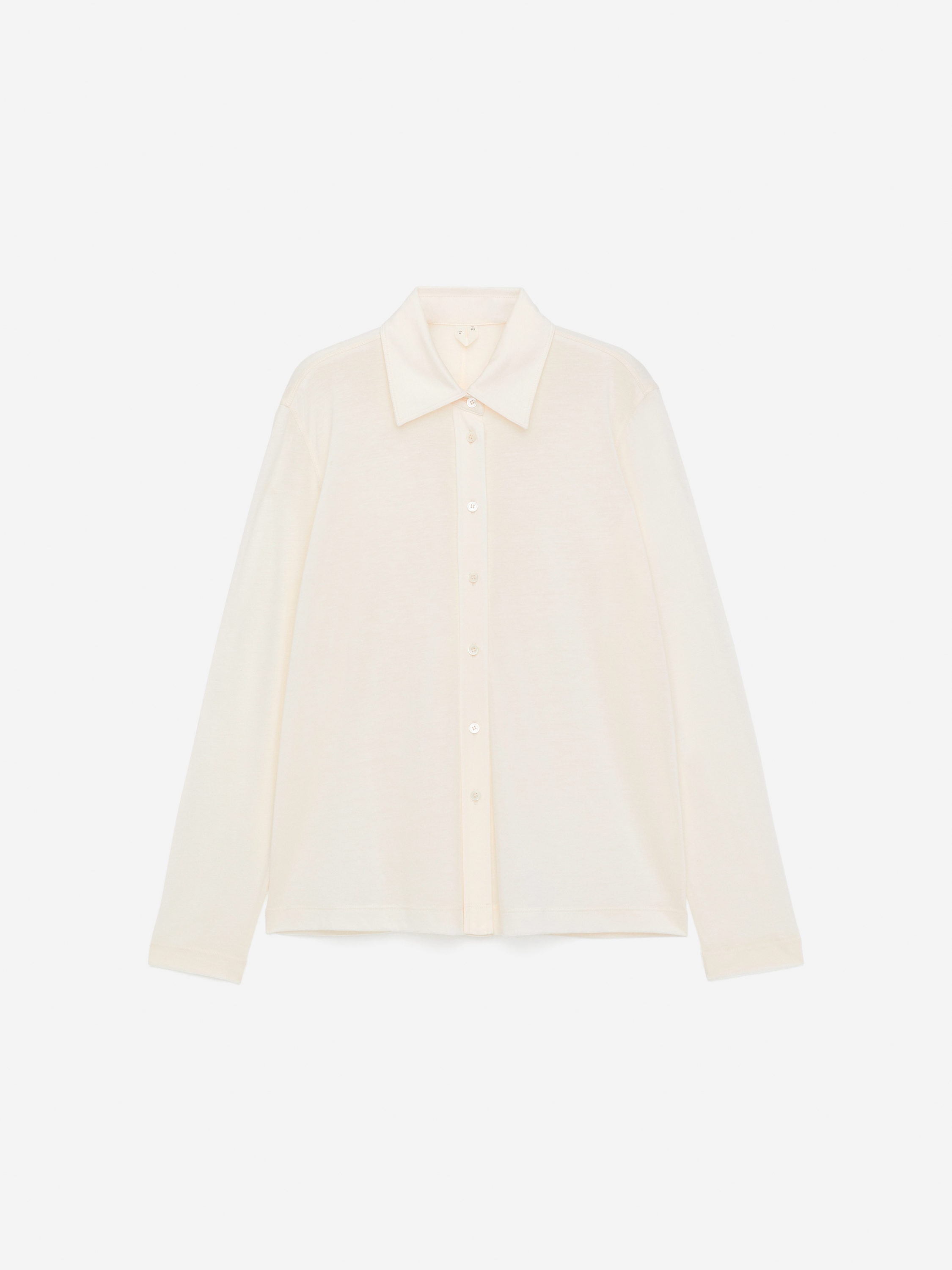 Lyocell-Blend Shirt - Off White - Slim fit - Women - StillMedia/DescriptiveStillLife - 1