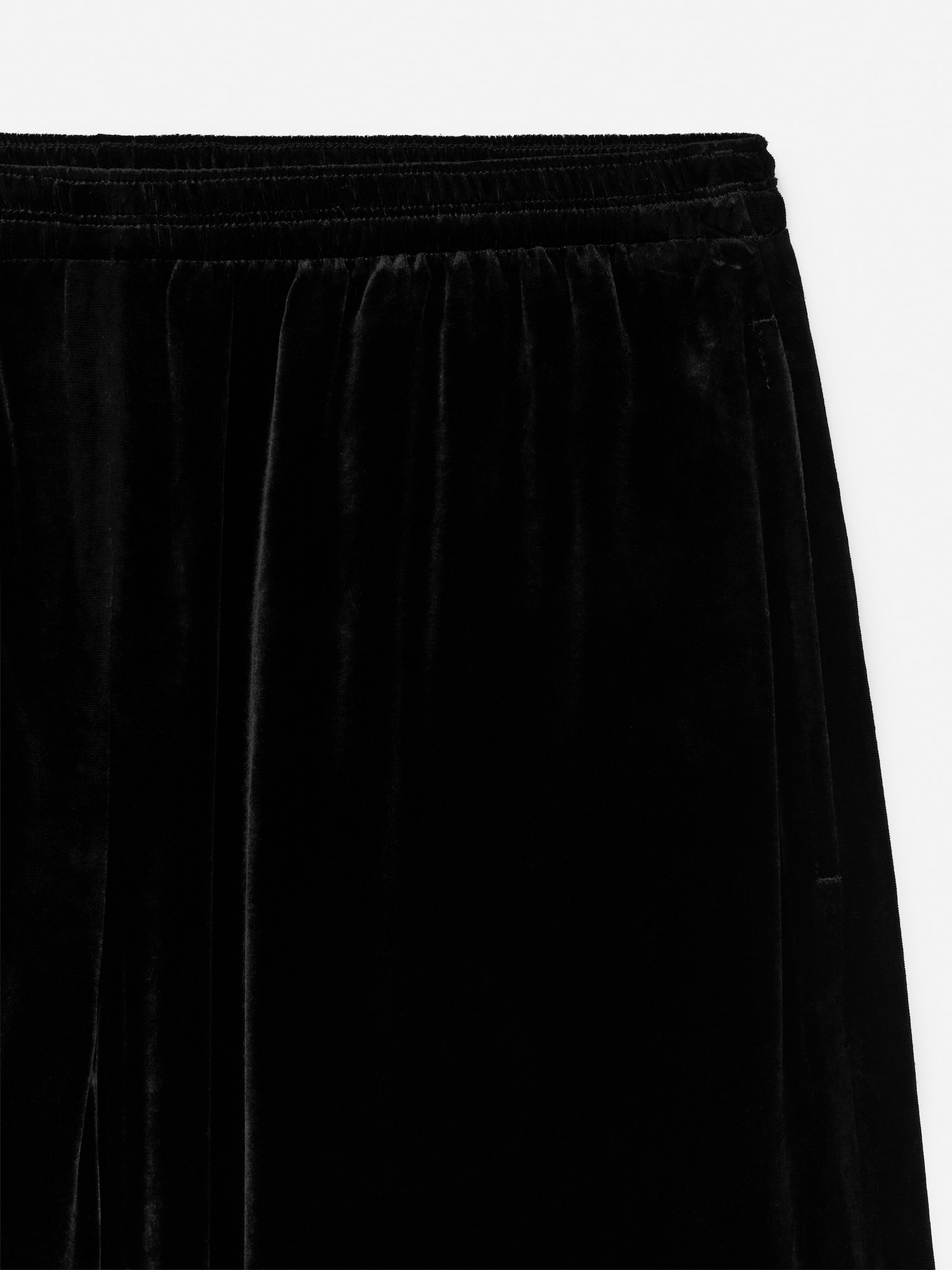 Fluid Velvet Trousers - Black/Dark Brown - 5