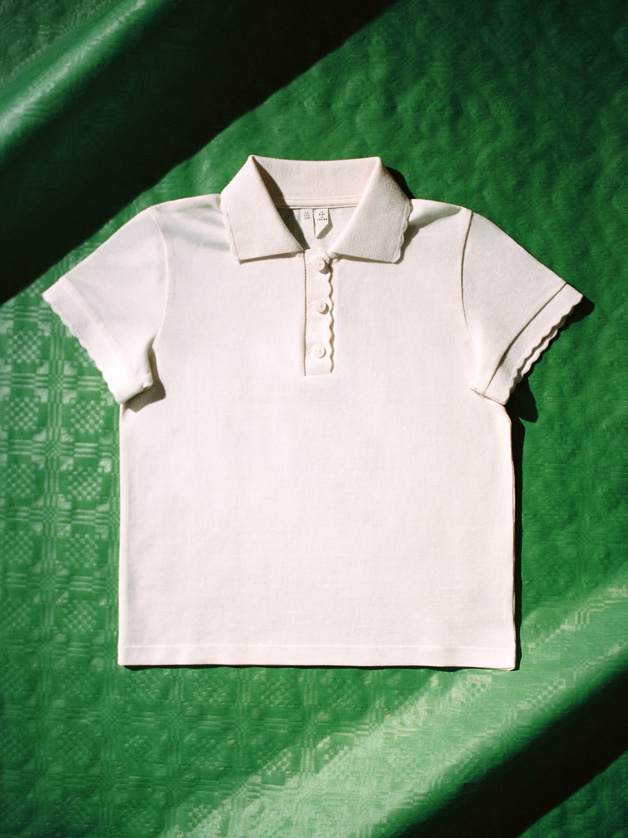 Größeres Bild anzeigen: Poloshirt mit Bogenkante - Cremeweiß - Kids | H&M AT 3