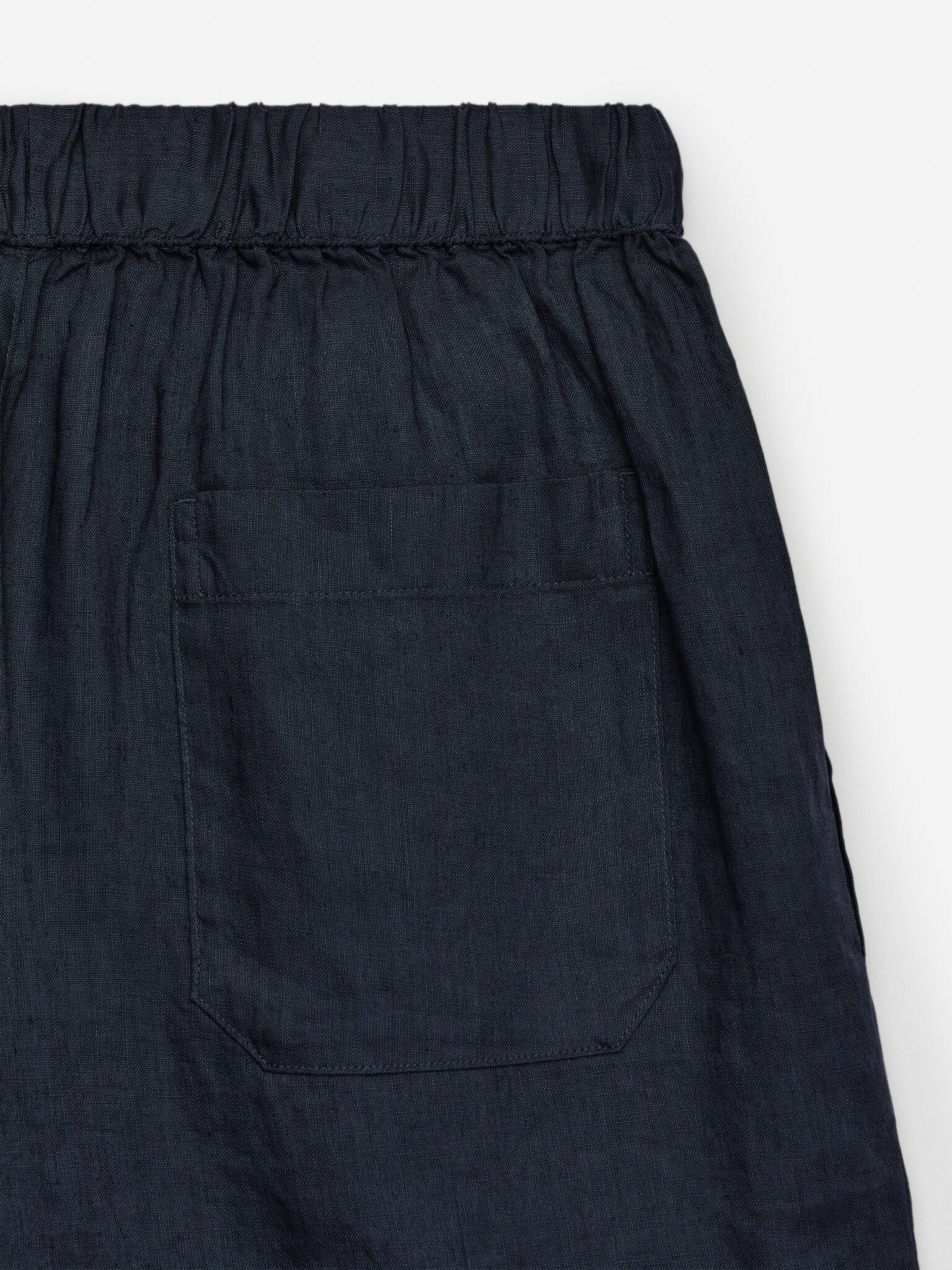 Short en lin - Bleu foncé/Noir/Beige/Vert - 3
