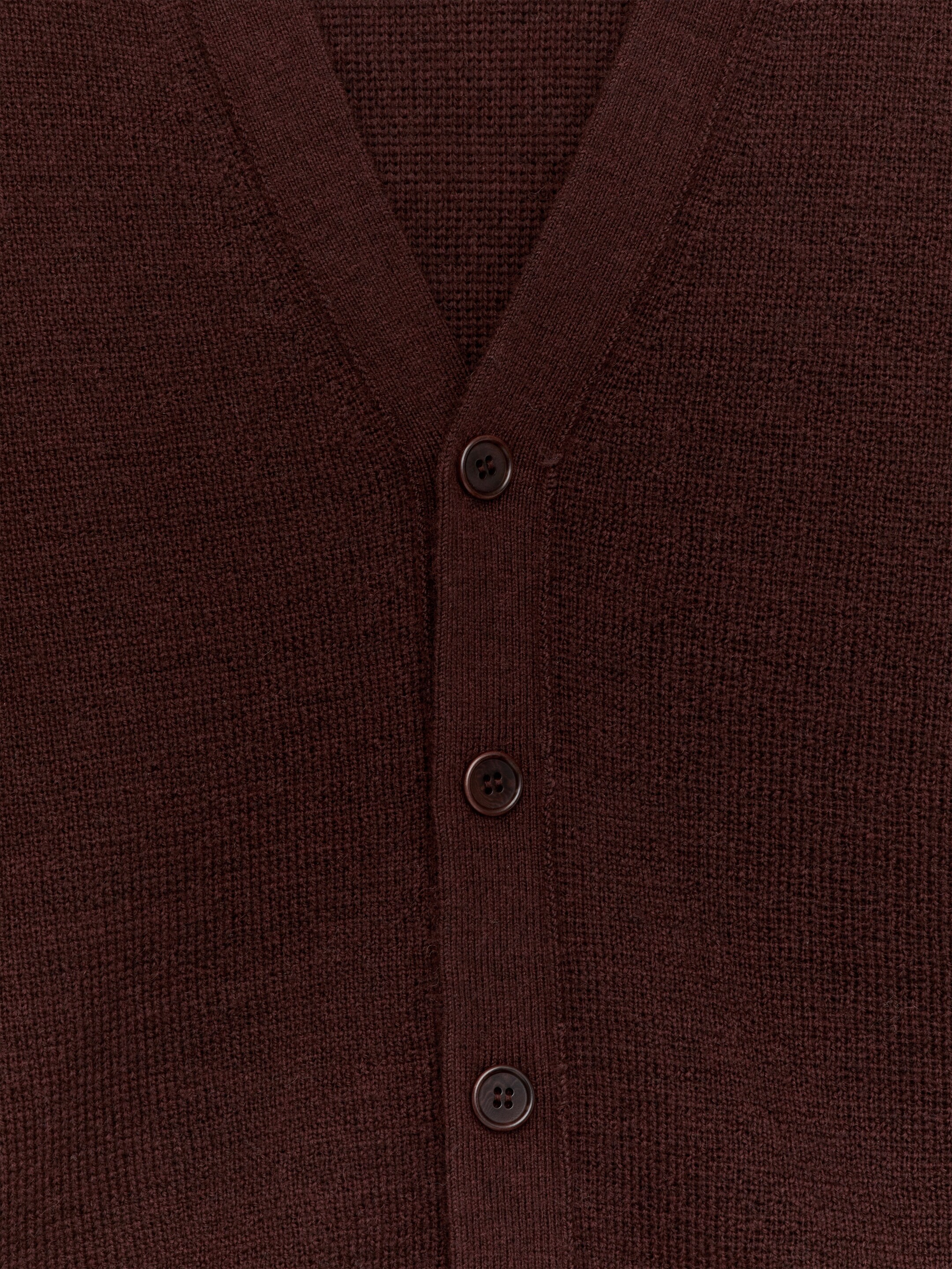 Se større billede: Cardigan i uldblend - Mørk bordeaux - HERRE | H&M DK 6