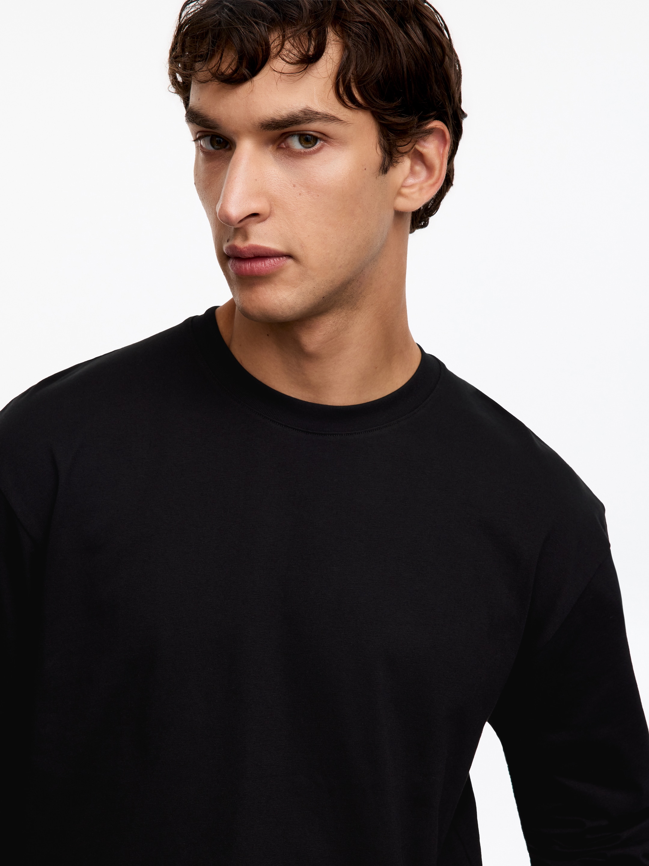 Camiseta de manga larga - Negro - Corte estándar - Men - StillMedia/Lookbook - 27